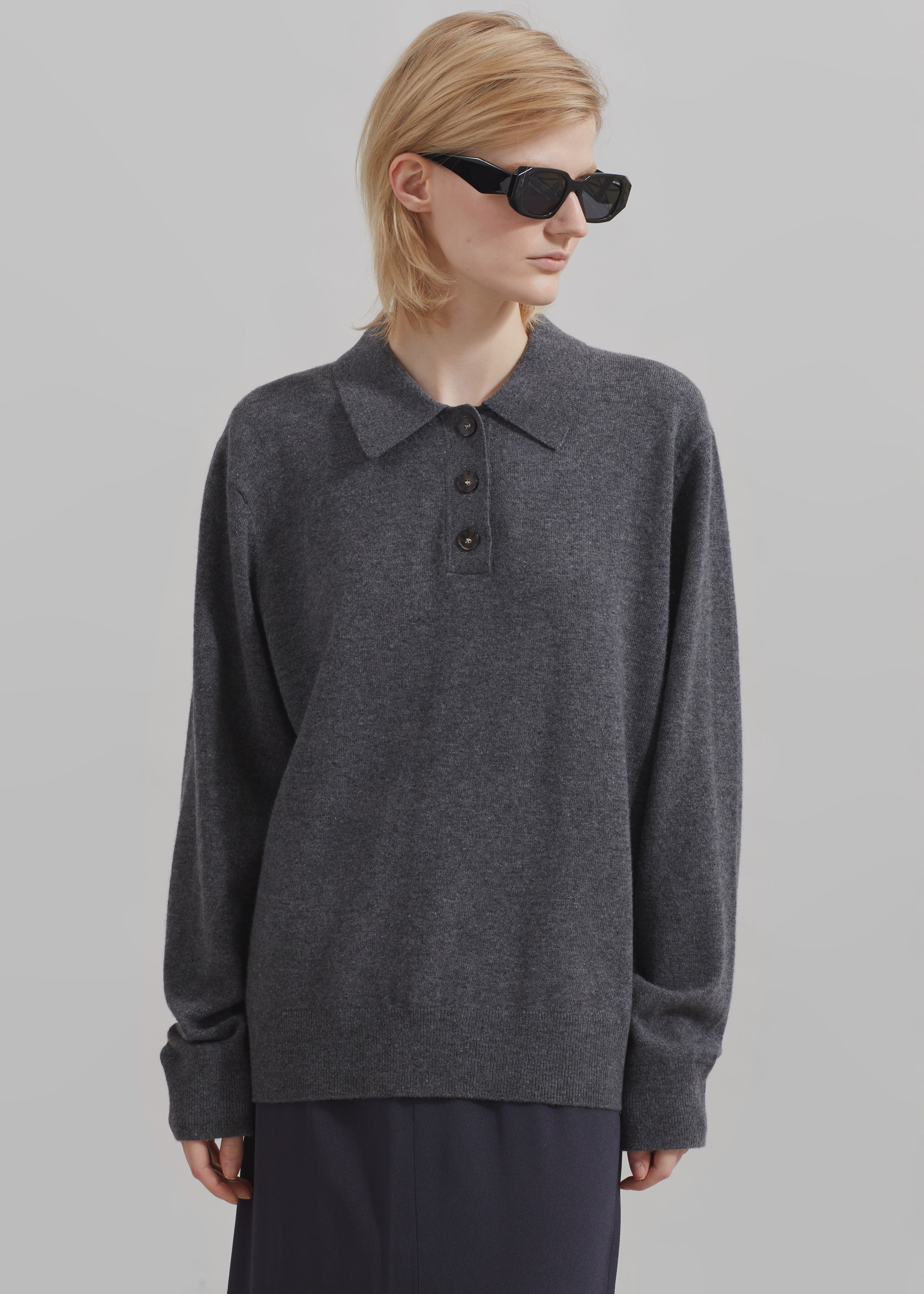 The Garment Como Polo - Grey Melange - 1