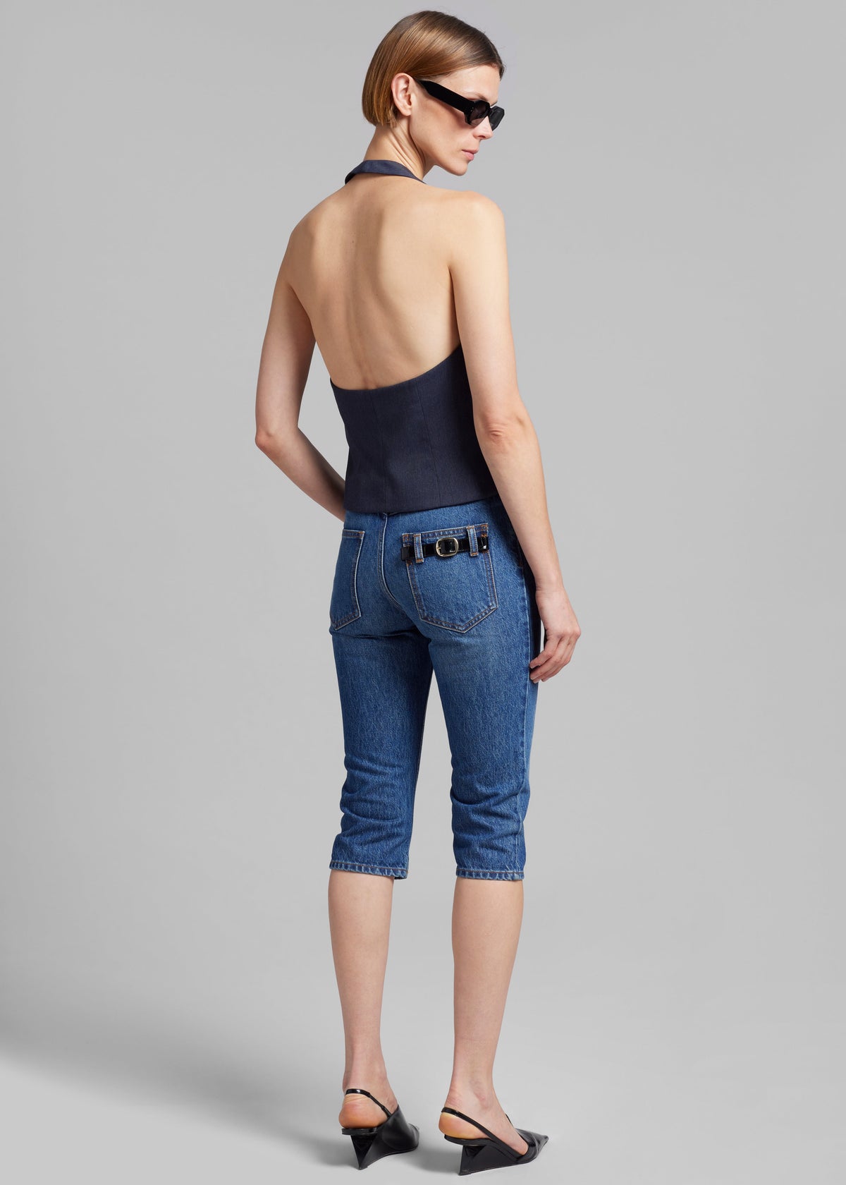 The Garment Pluto Halterneck Vest - Blue Melange - 7