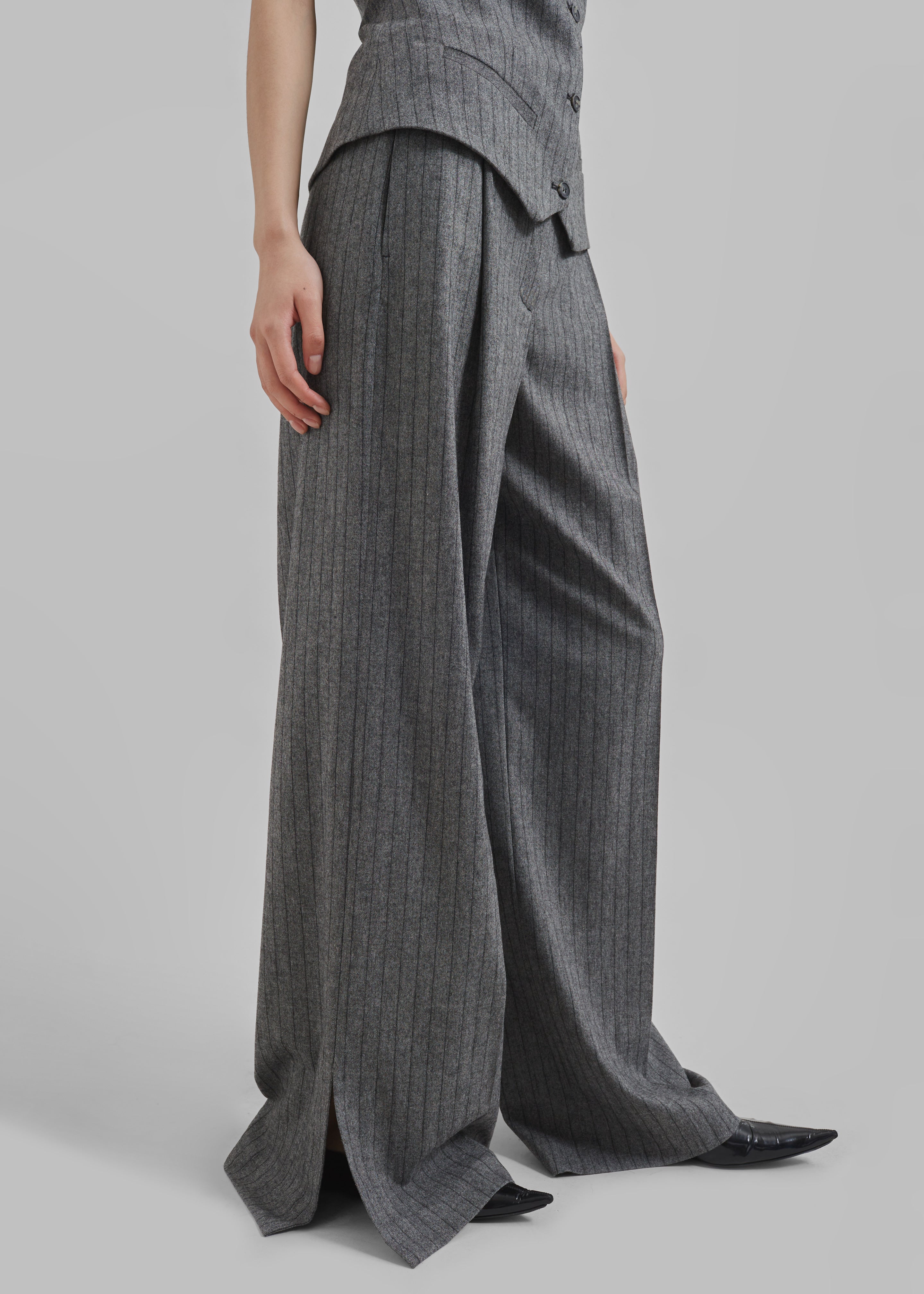 The Garment Tilda Pants - Grey/Black Stripe - 4