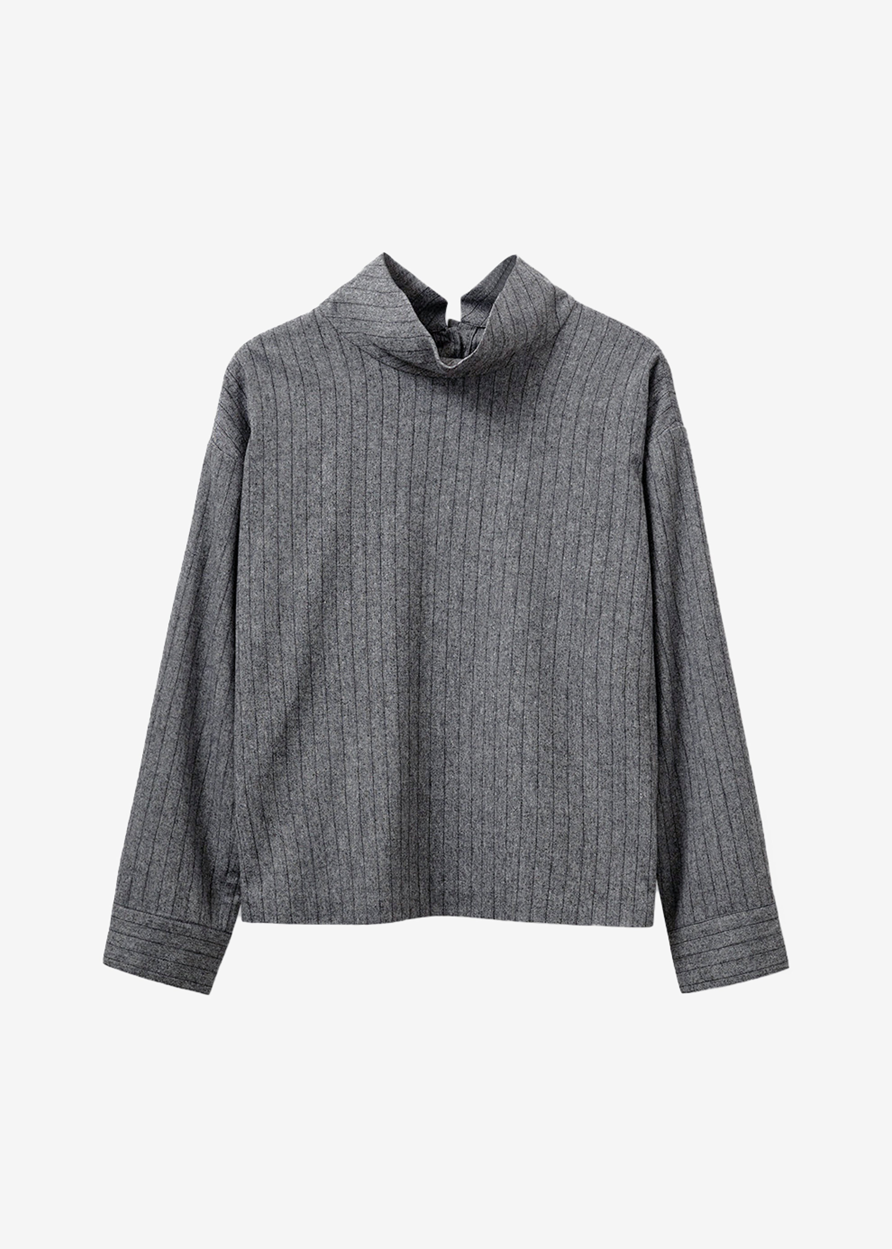 The Garment Tilda Top - Grey/Black Stripe - 7