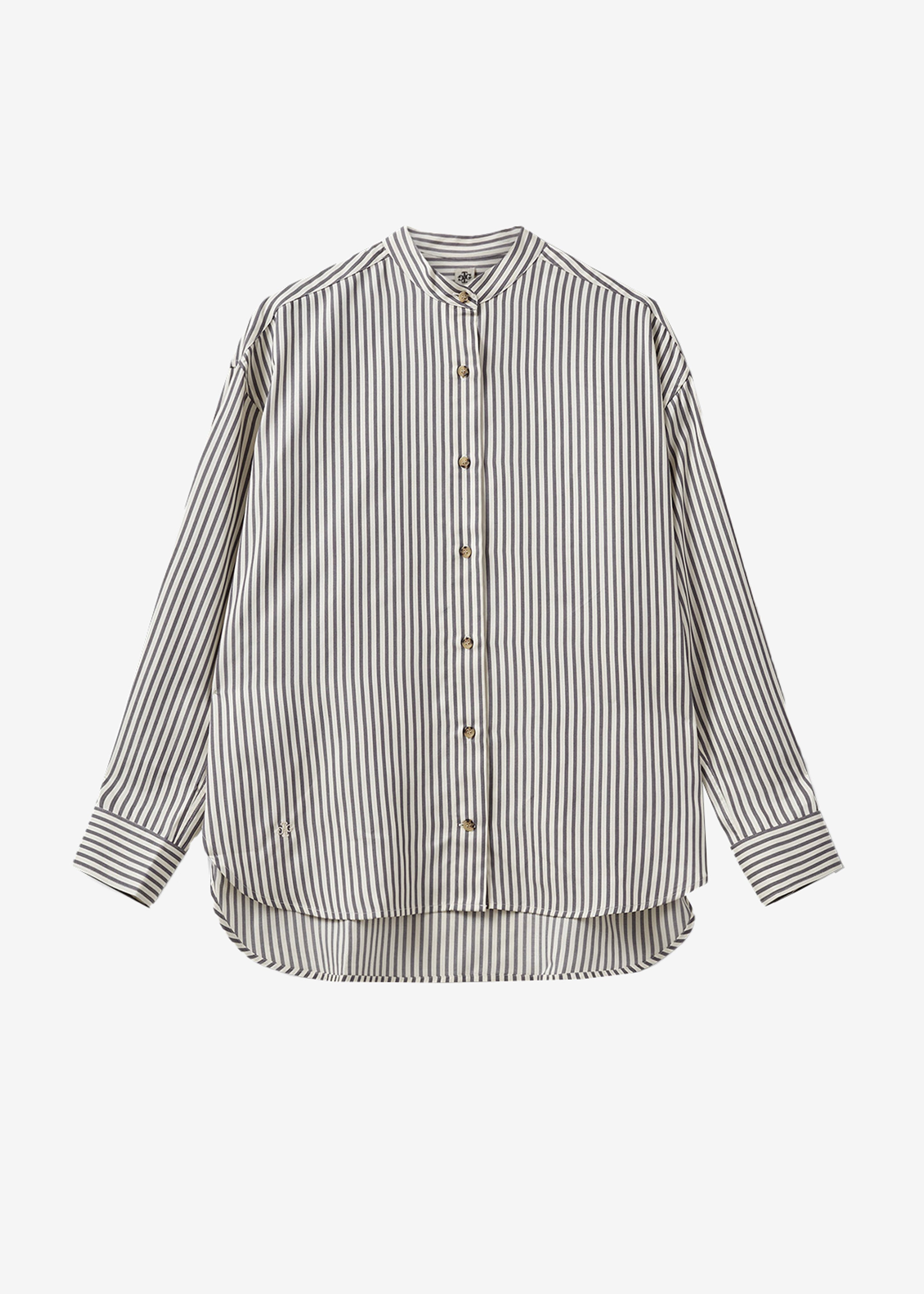 The Garment Vence Shirt - Cream/Grey Stripe - 9