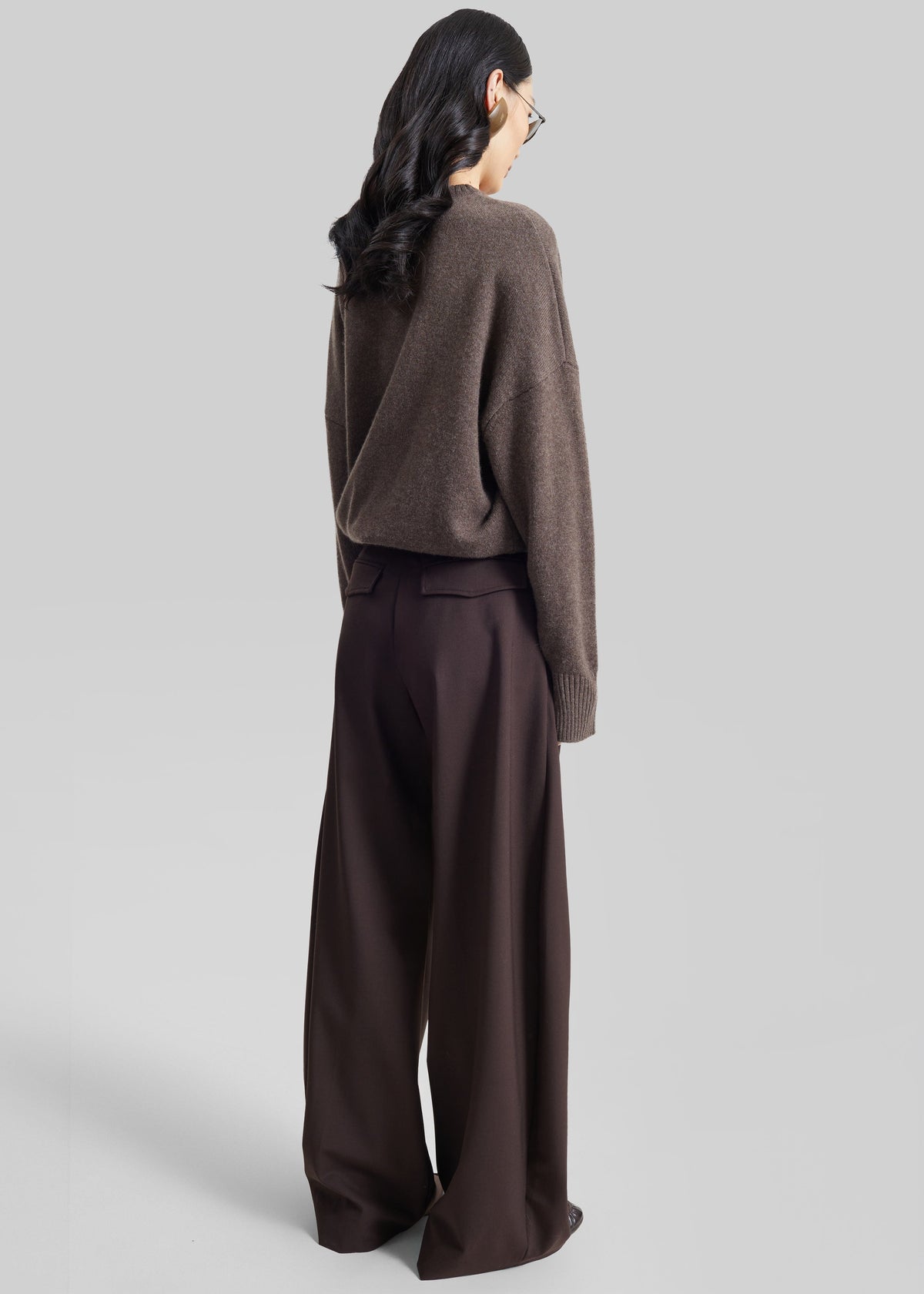 TheLatest Billie Wool Trousers - Brown