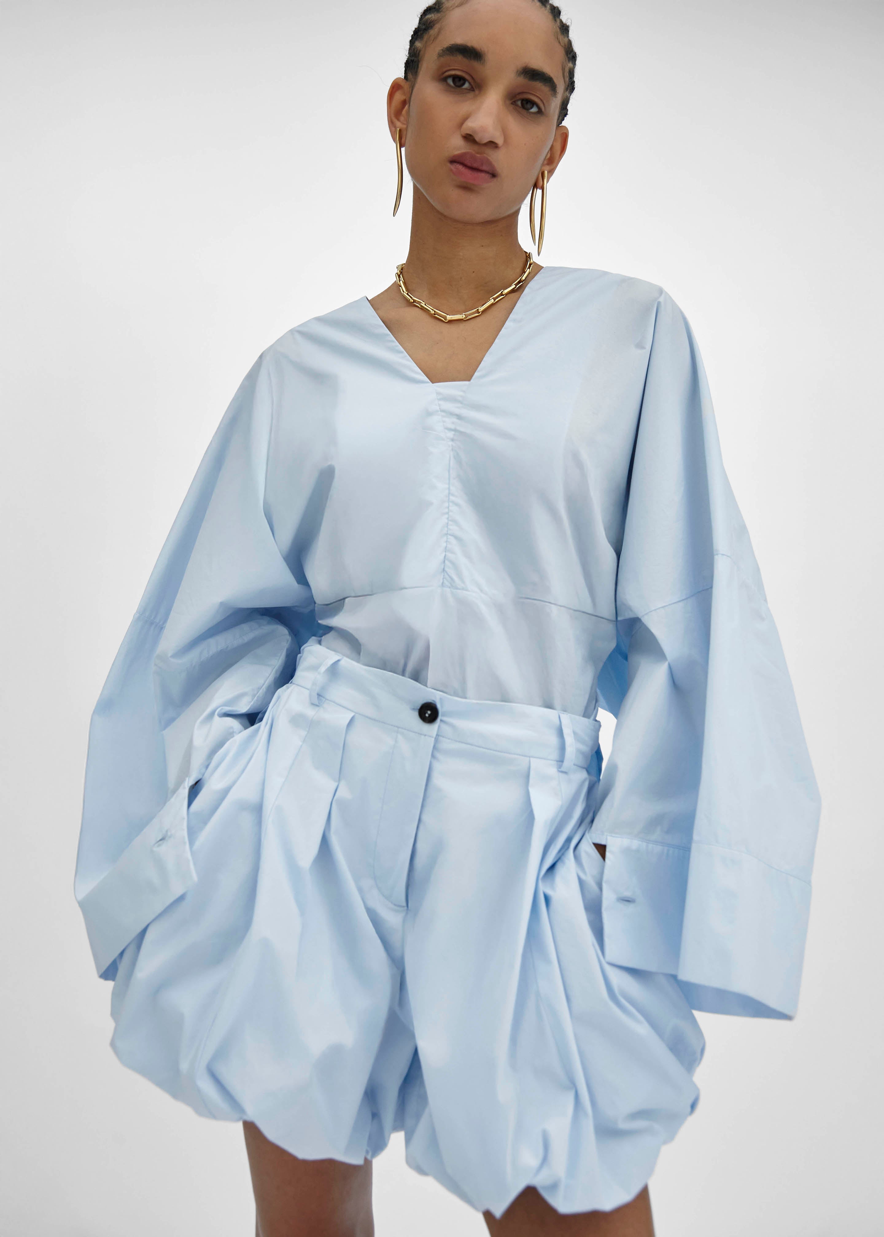 TheLatest Dafne Shorts - Light Blue - 1