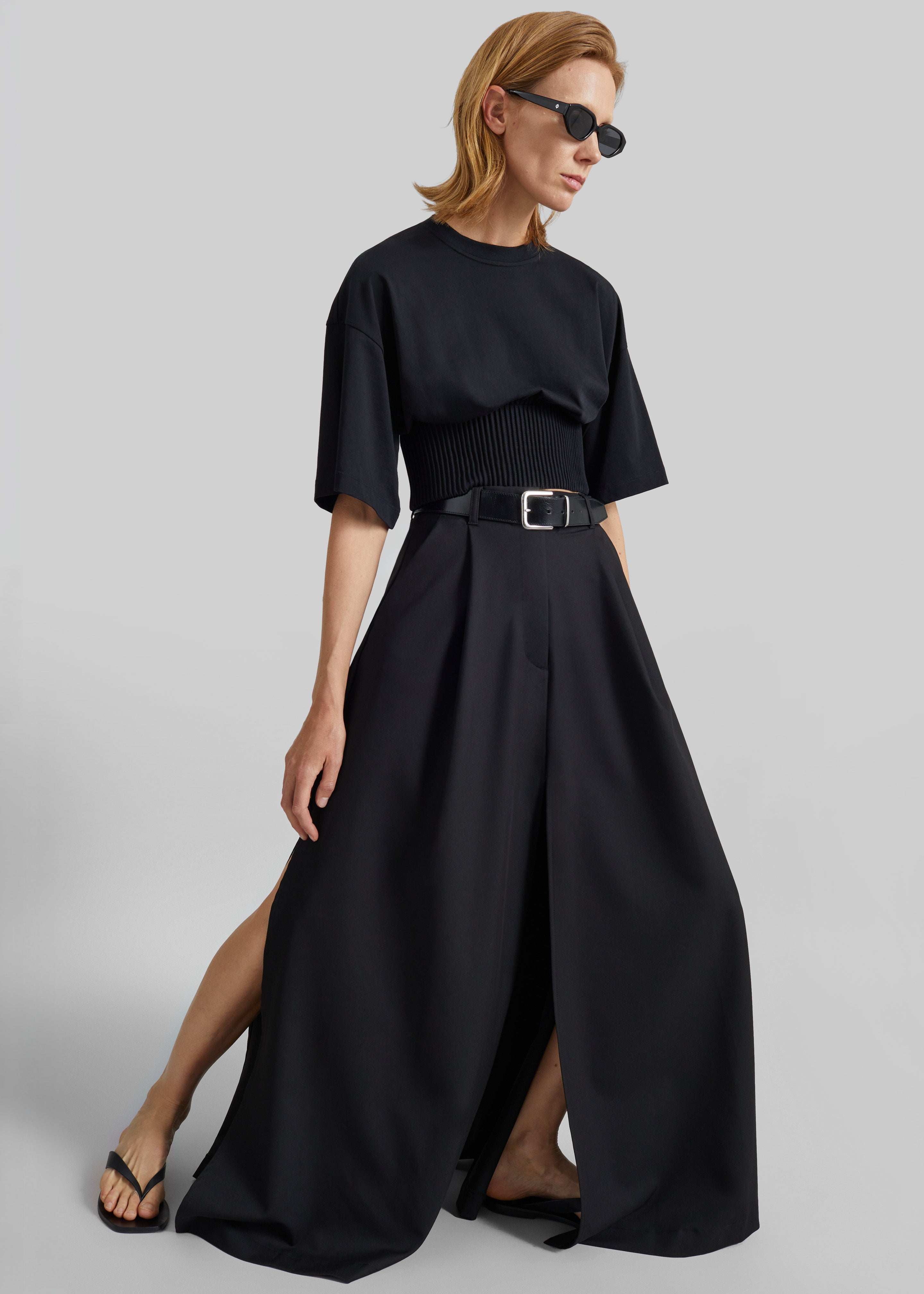 TheLatest Daisy Skirt - Black - 1