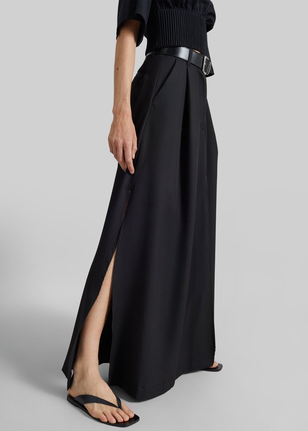 TheLatest Daisy Skirt - Black - 1