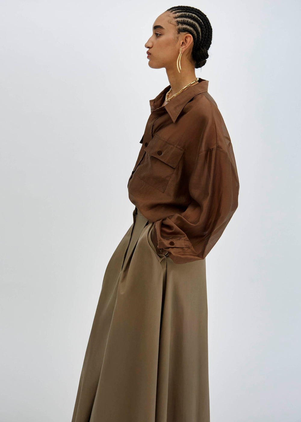 TheLatest Daisy Skirt - Cognac - 1