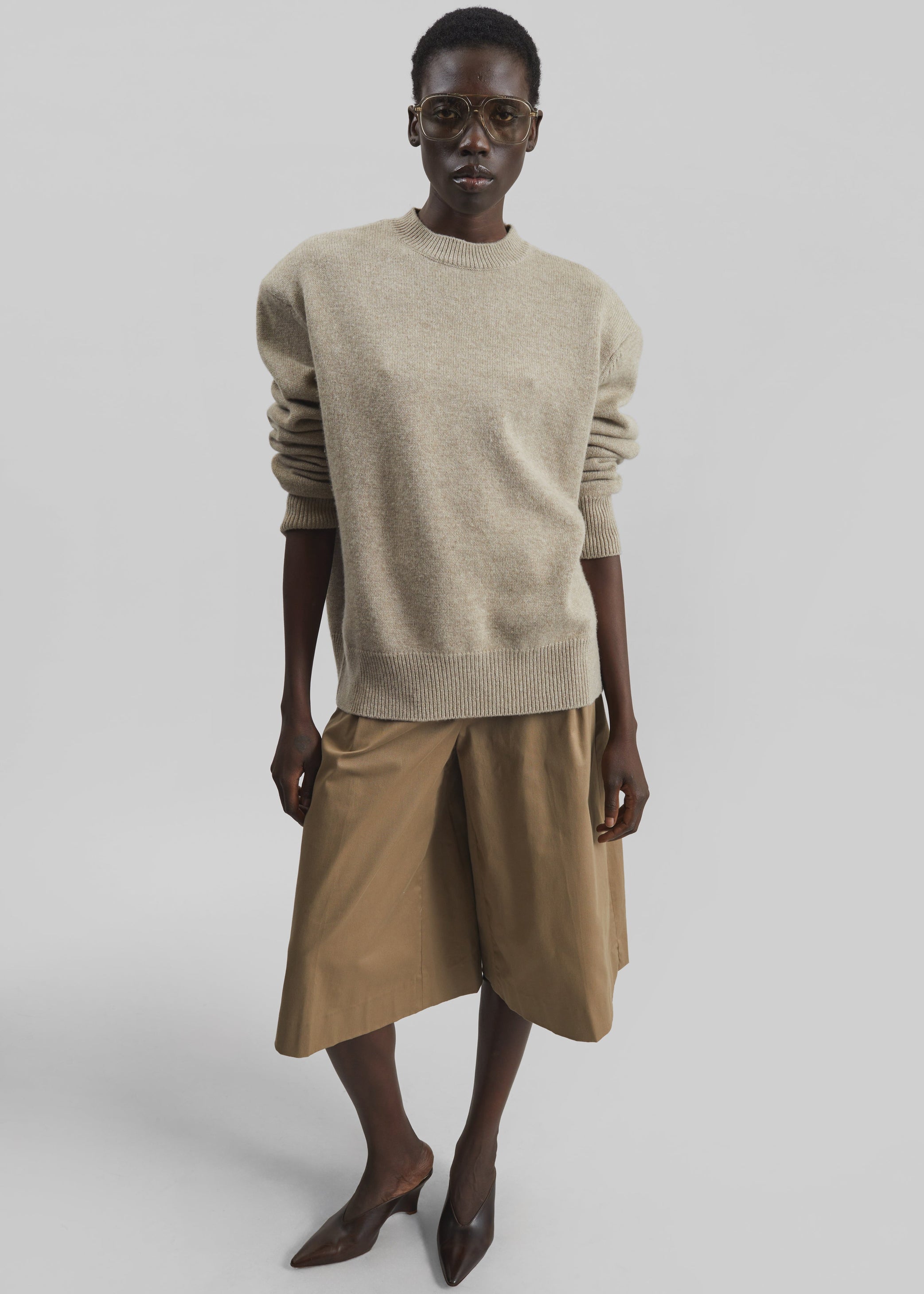 Shop the look image for TheLatest Dakota Bermuda Shorts - Cognac