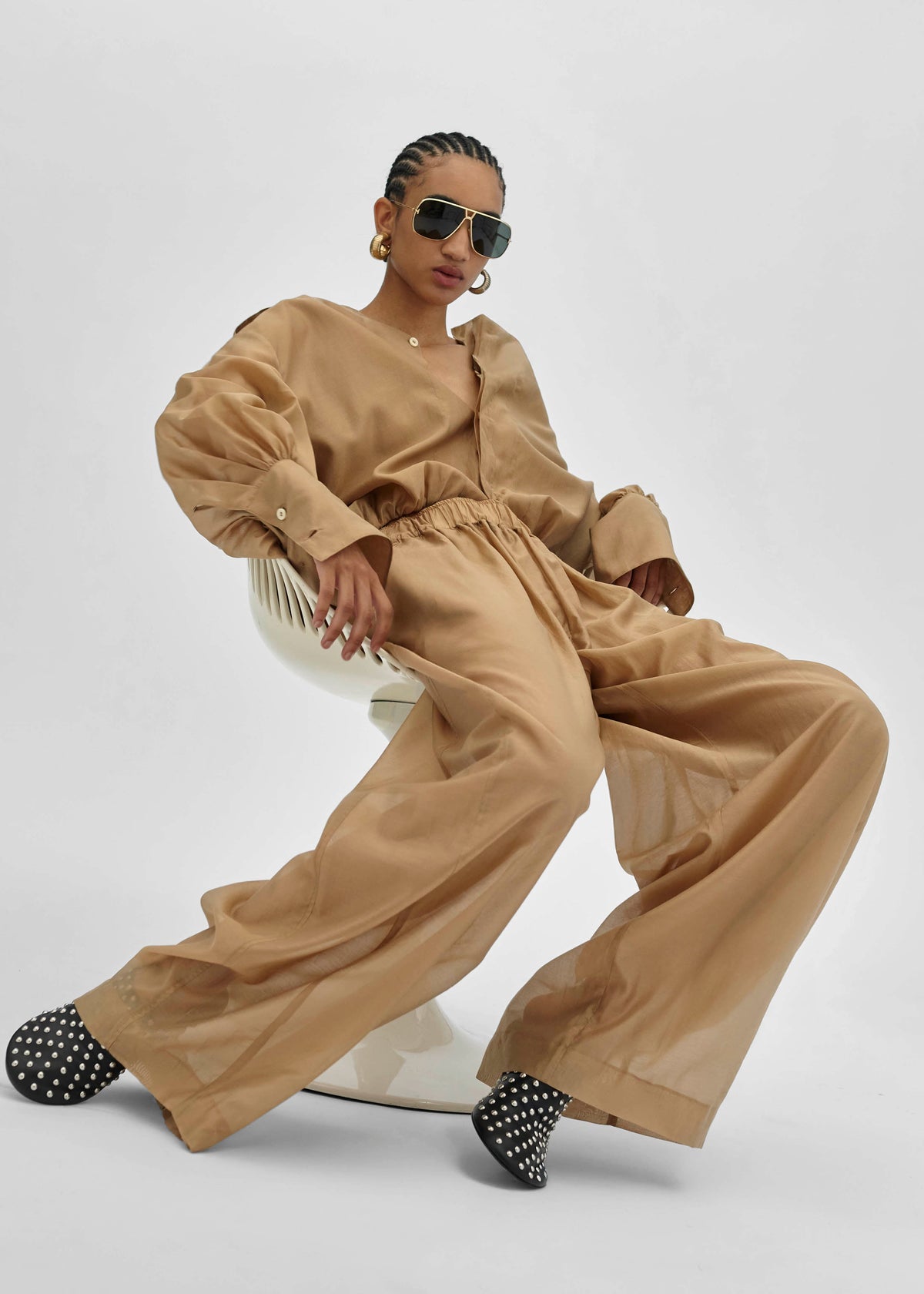 TheLatest Diana Shirt - Nude - 10