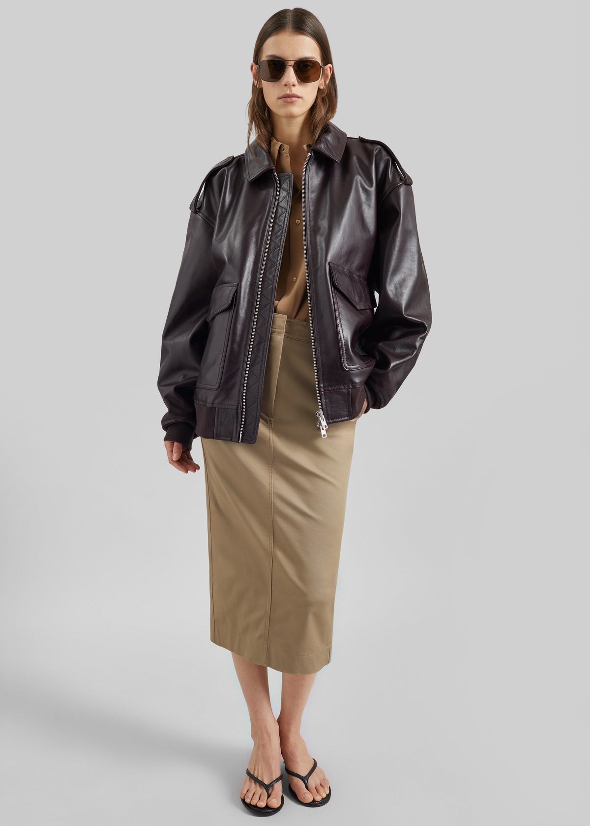 TheLatest Donna Skirt - Cognac - 1