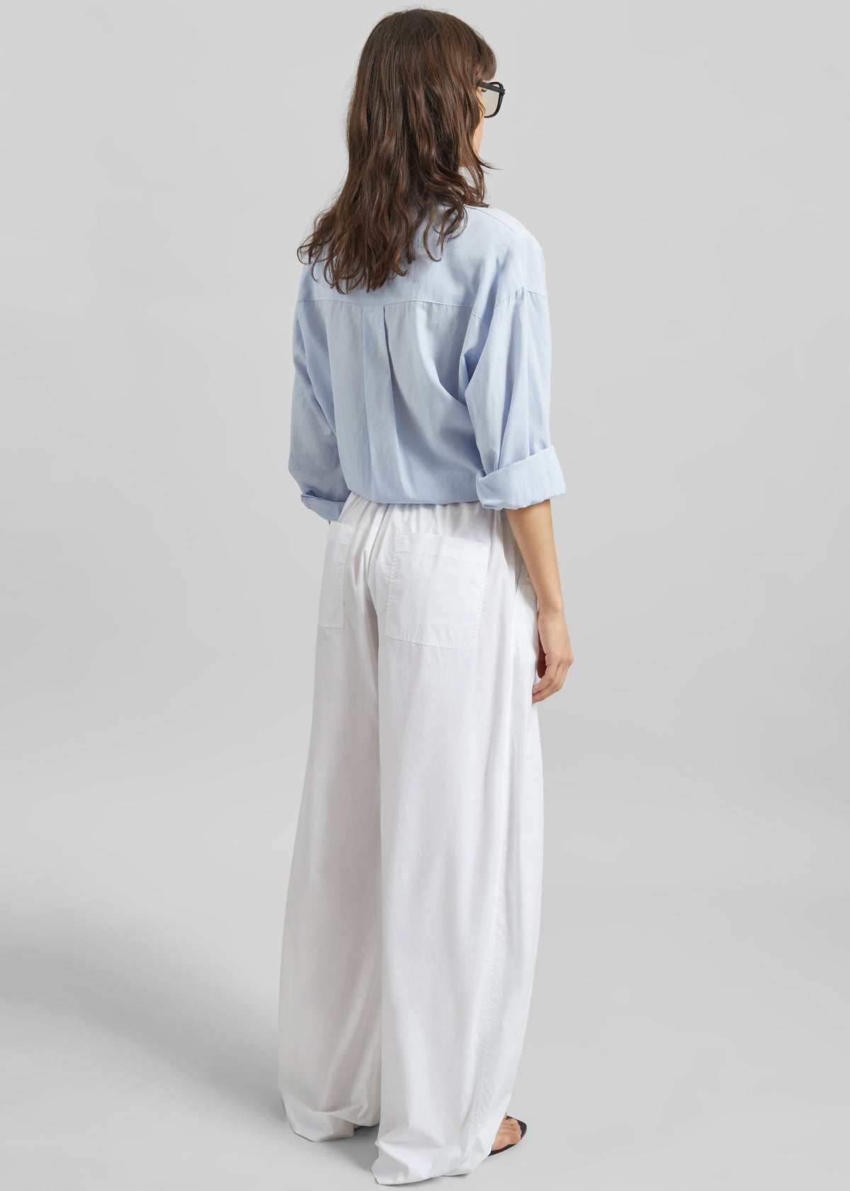 TheLatest Dora Poplin Trousers - White - 7