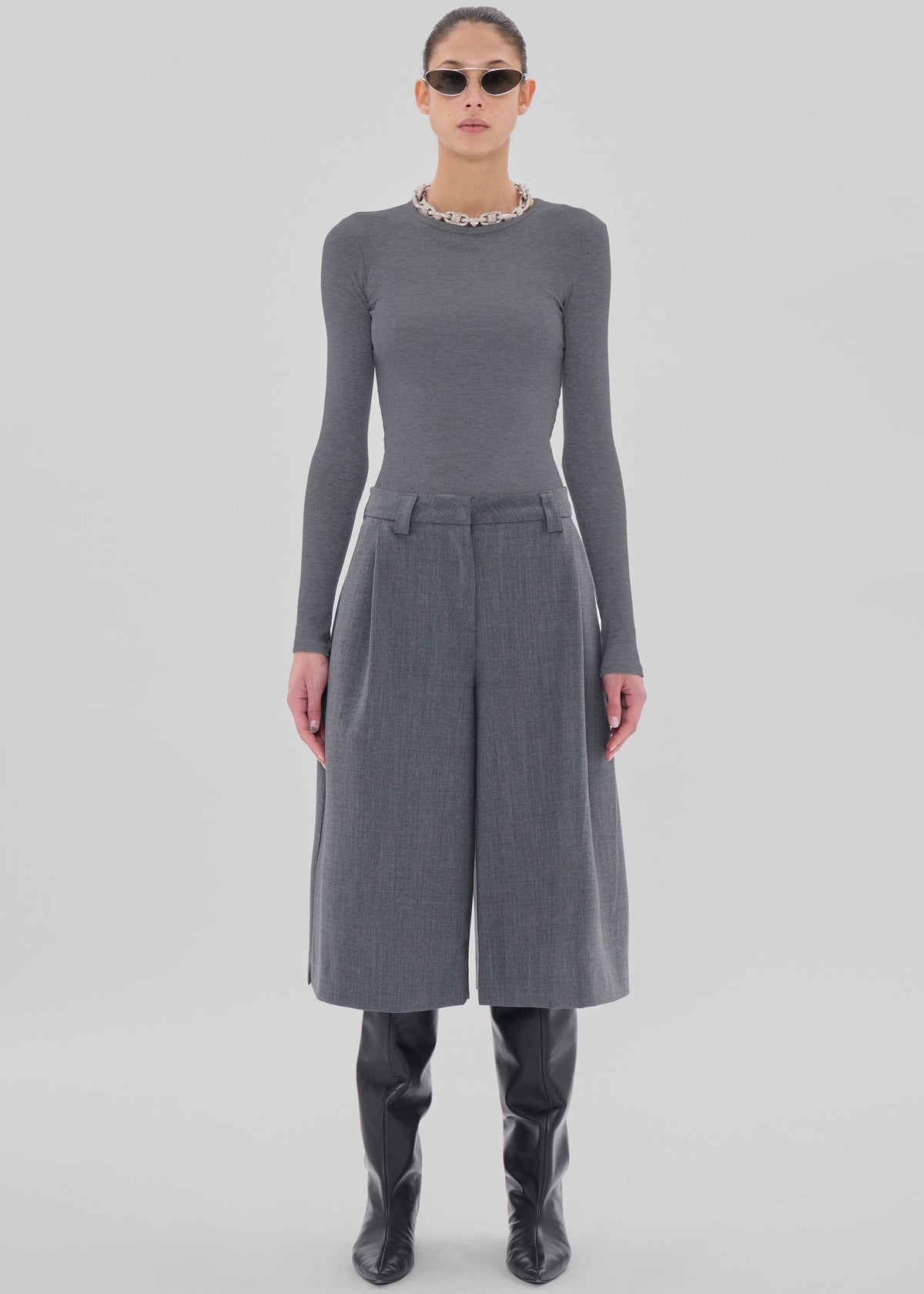 TheLatest E-Dakota Bermuda - Grey Melange