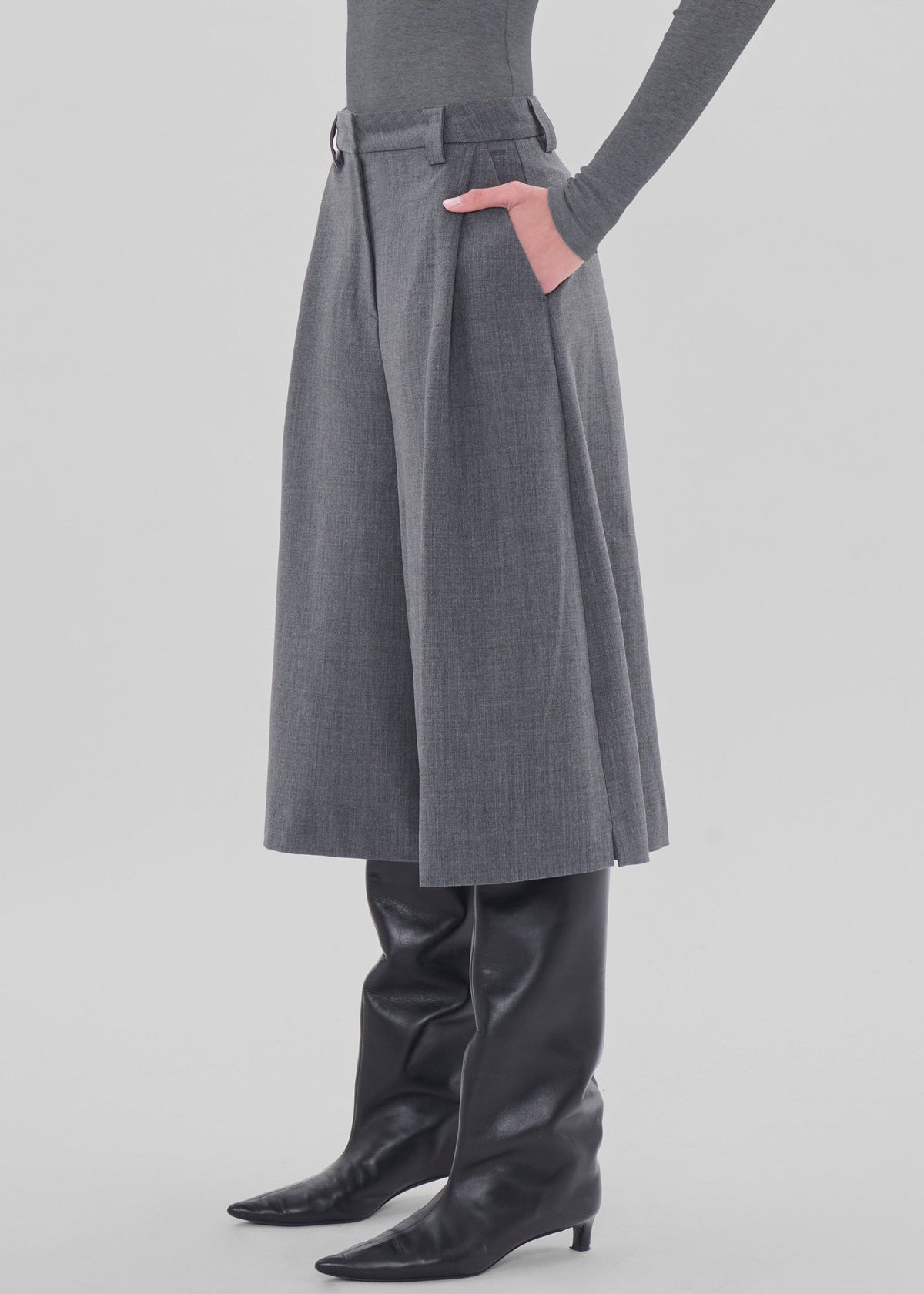 TheLatest E-Dakota Bermuda - Grey Melange