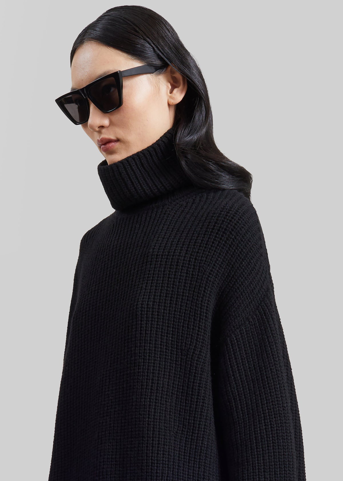 TheLatest Edith Long Knitwear - Black