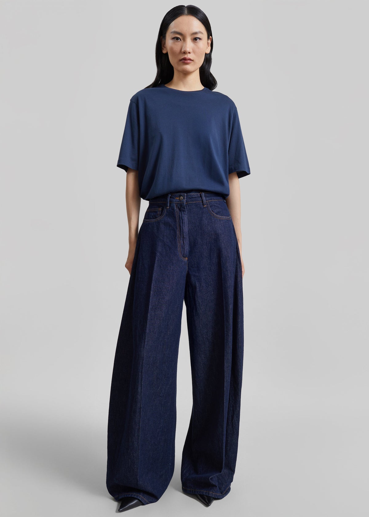 TheLatest Evie Denim Pants - Blue - 3