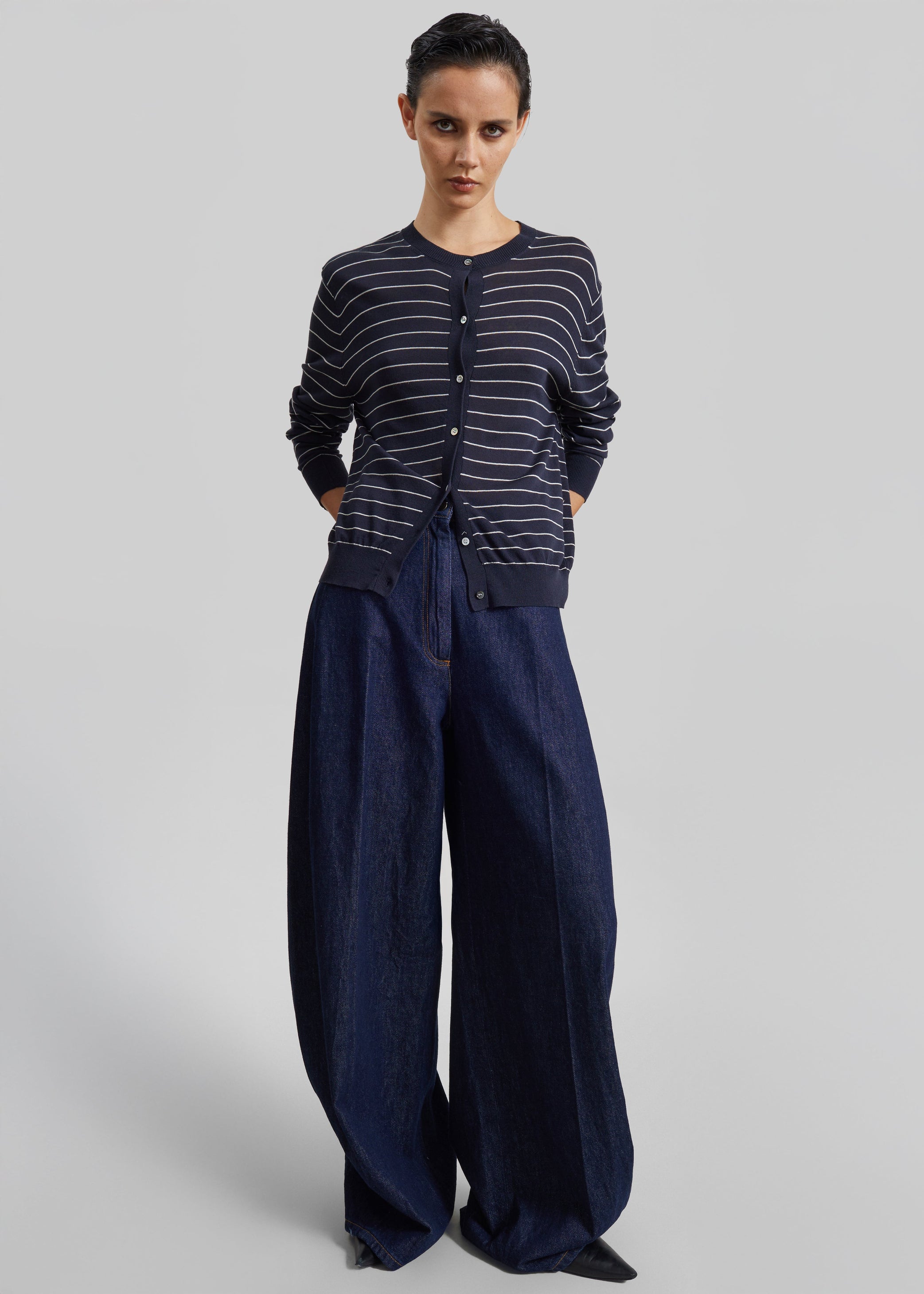 Shop the look image for TheLatest Evie Denim Pants - Blue