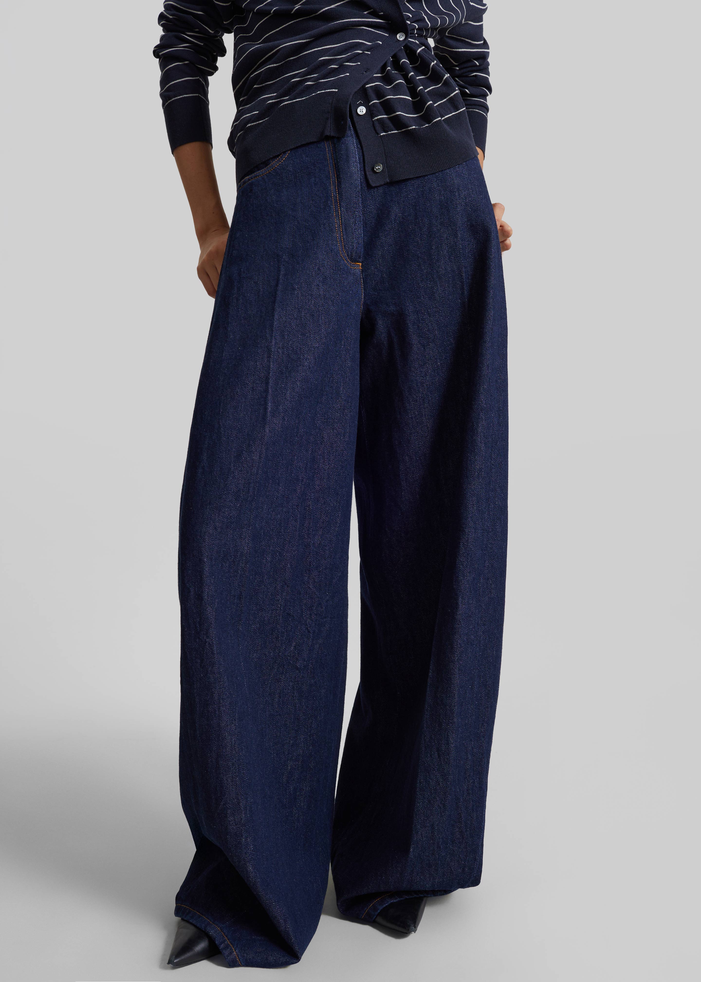 TheLatest Evie Denim Pants - Blue - 2