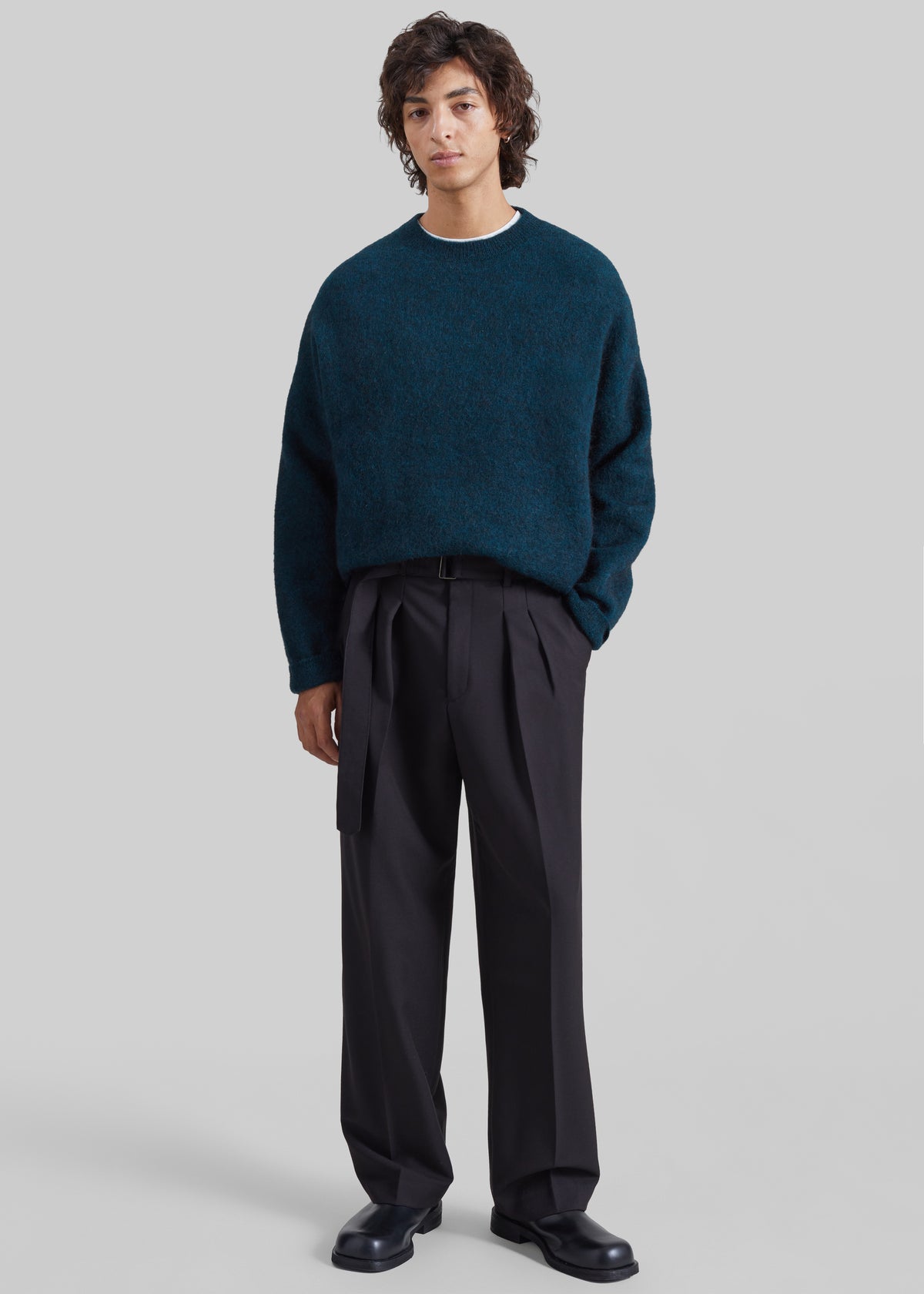 Theury Belted Trousers - Black