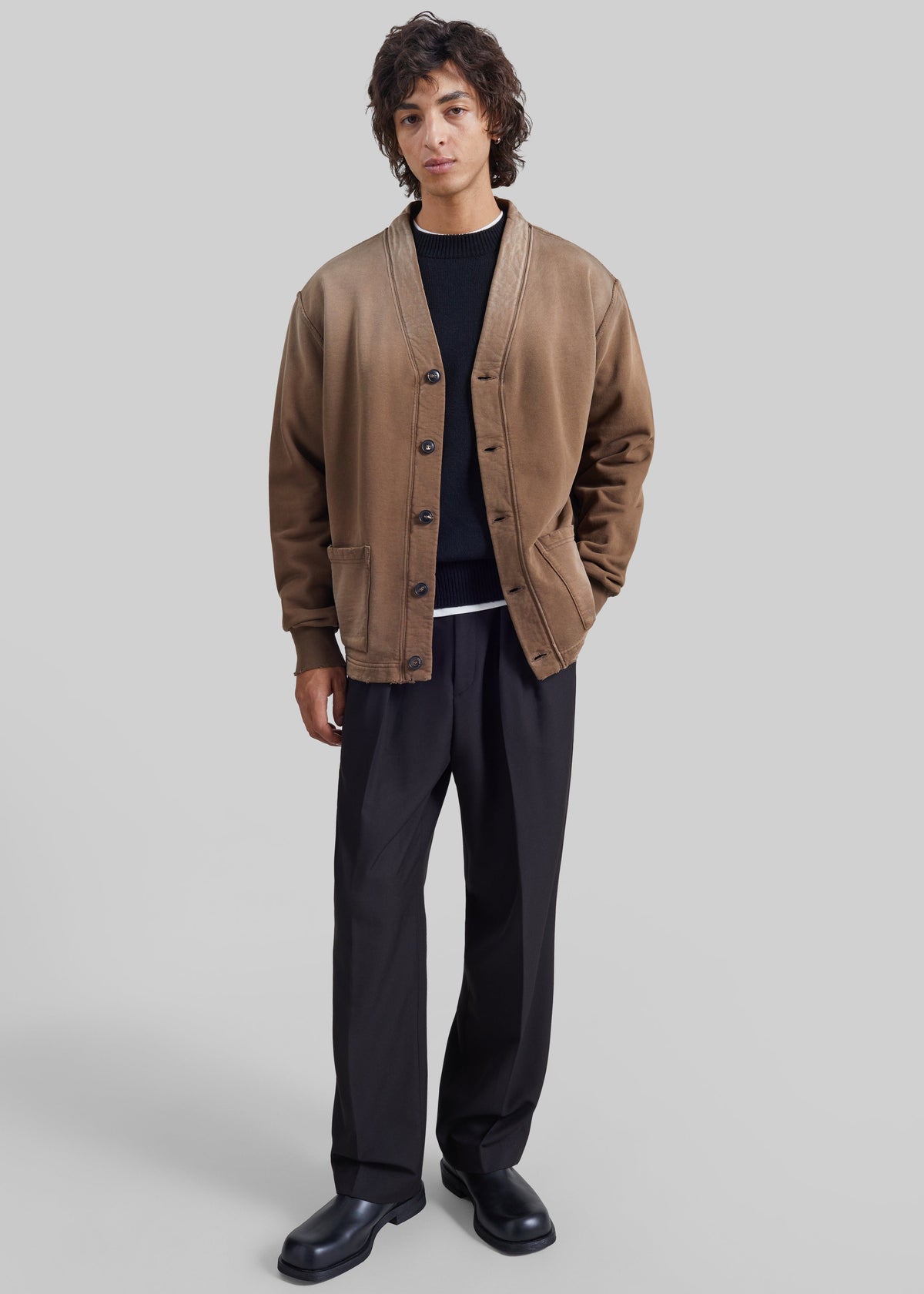 Shop the look image for Theury Belted Trousers - Black
