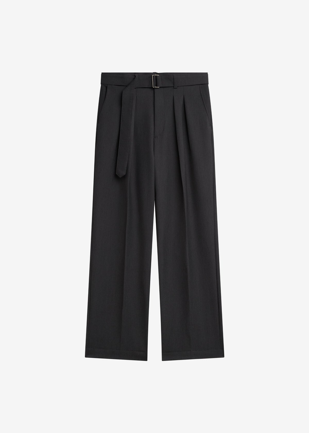 Theury Belted Trousers - Charcoal