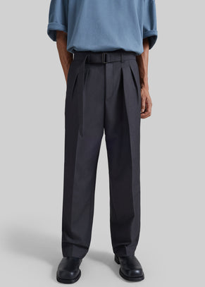 Theury Belted Trousers - Charcoal