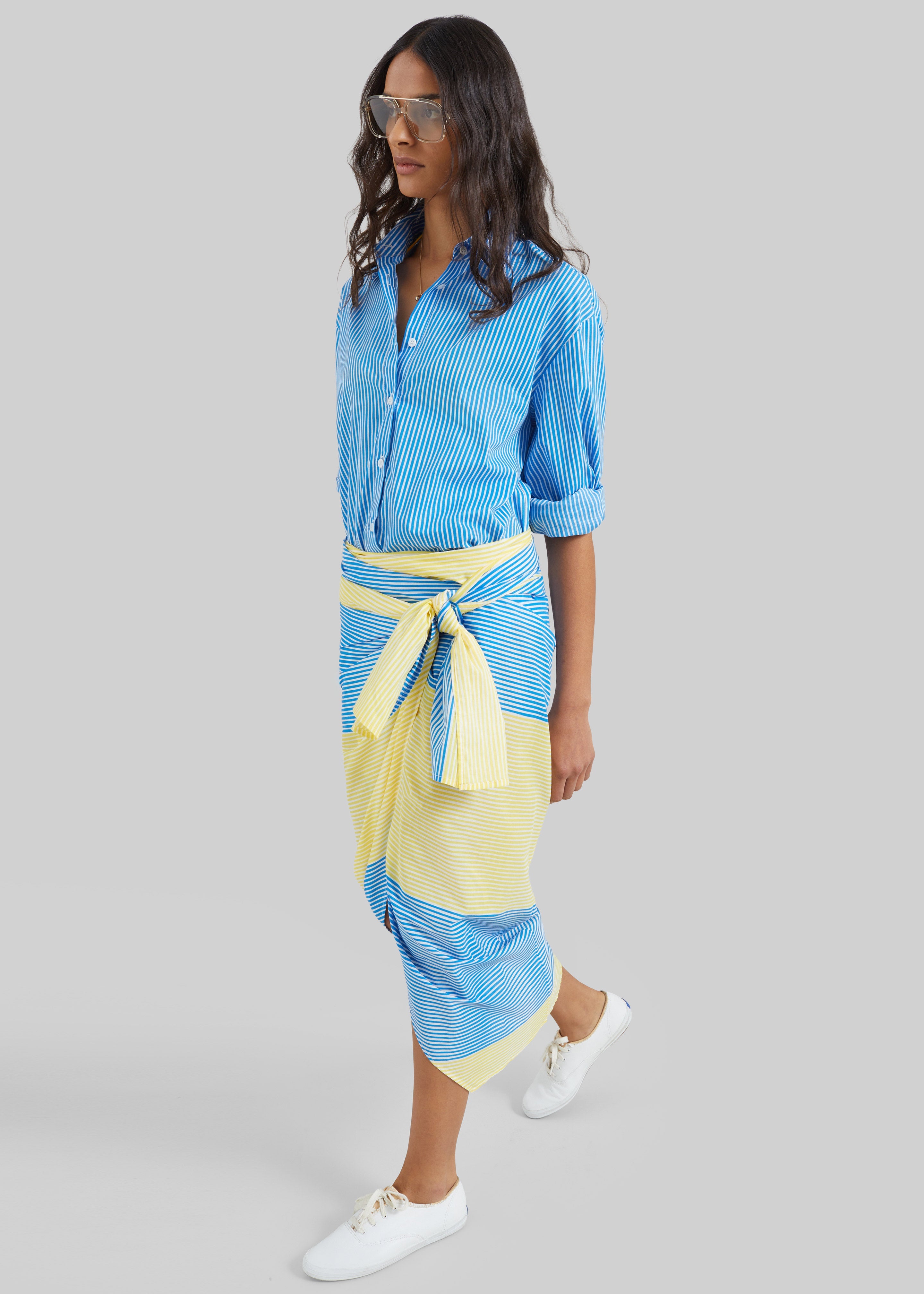 Thira Wrap Skirt - Yellow Stripe - 5