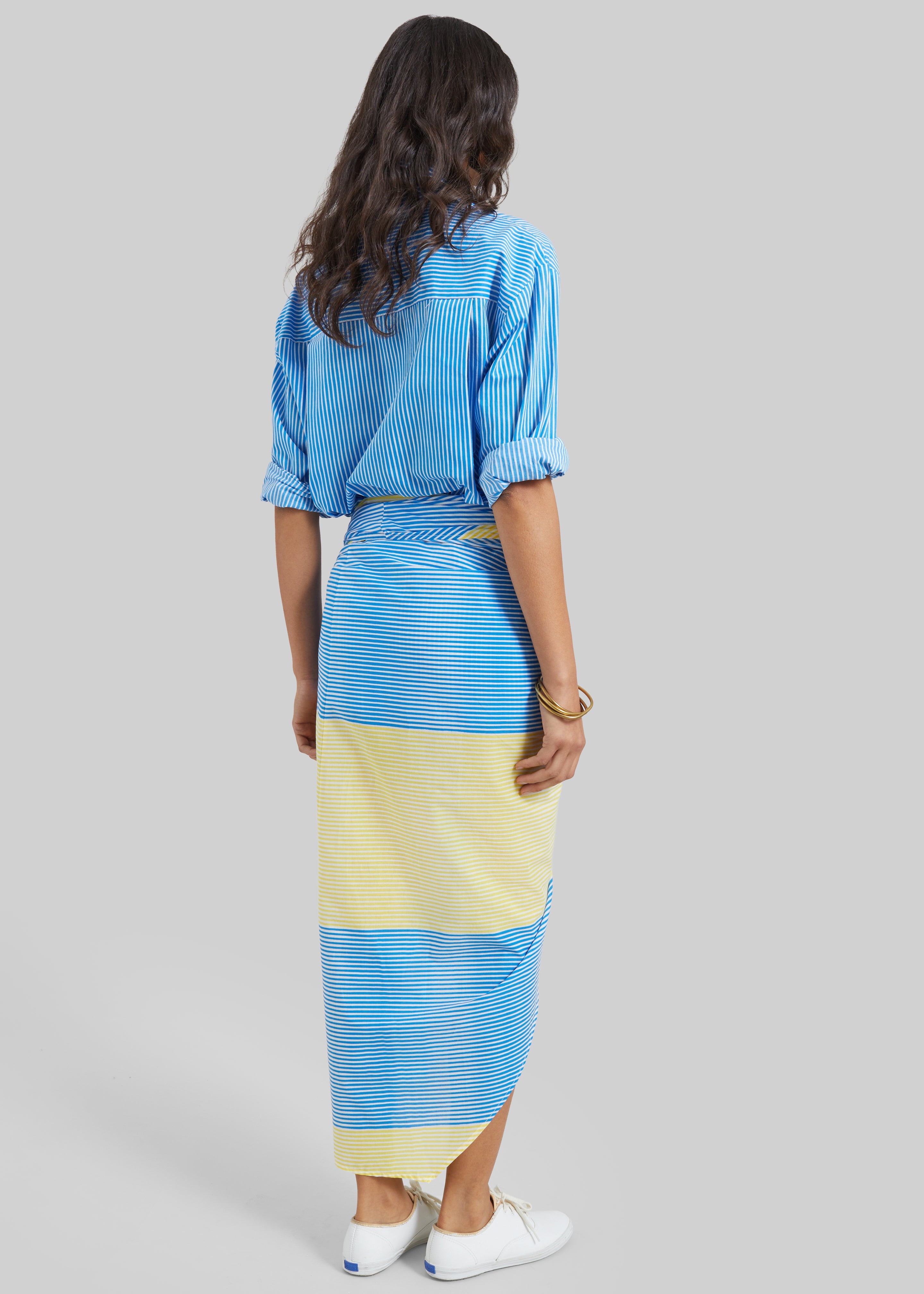 Thira Wrap Skirt - Yellow Stripe - 7
