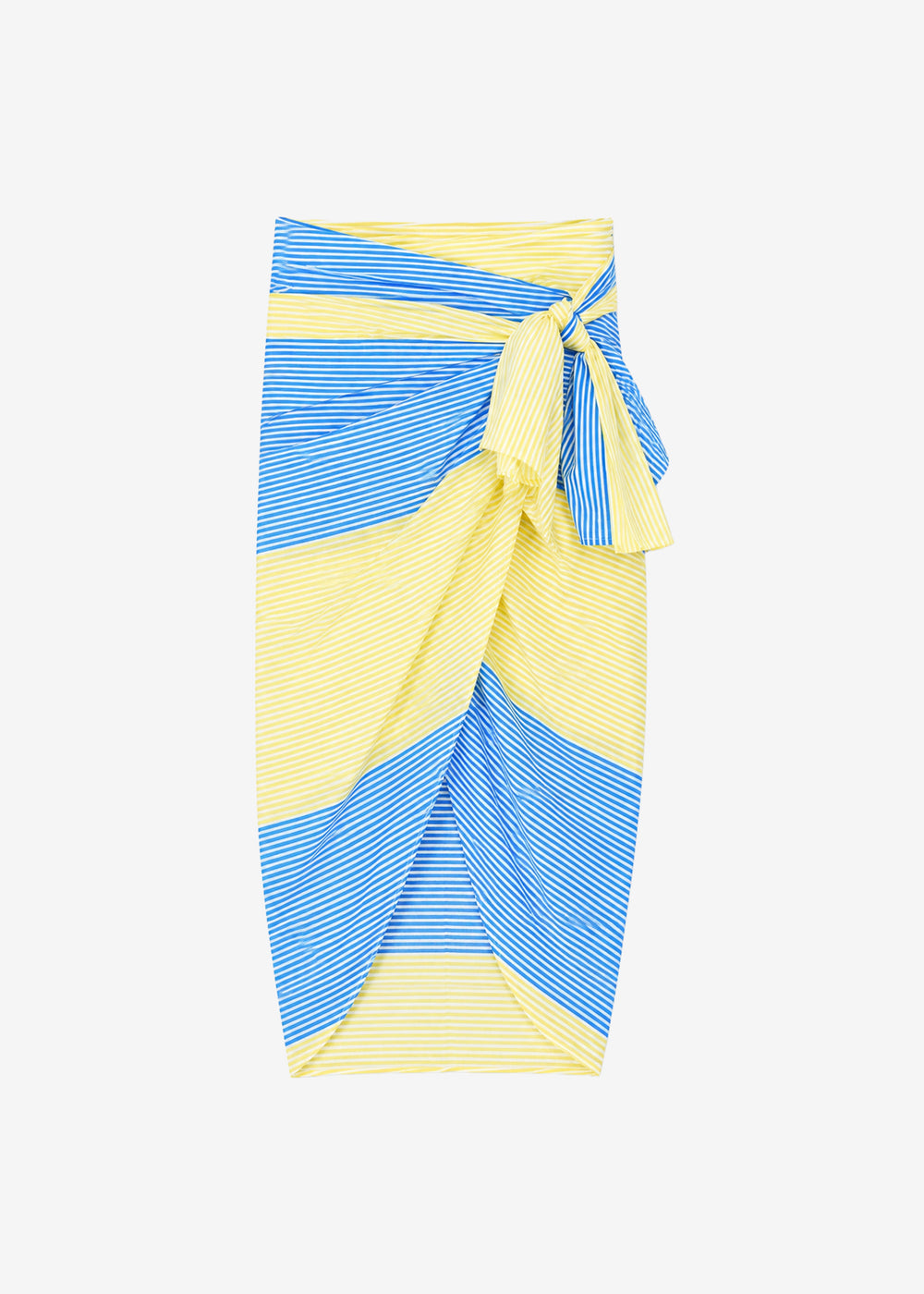 Thira Wrap Skirt - Yellow Stripe