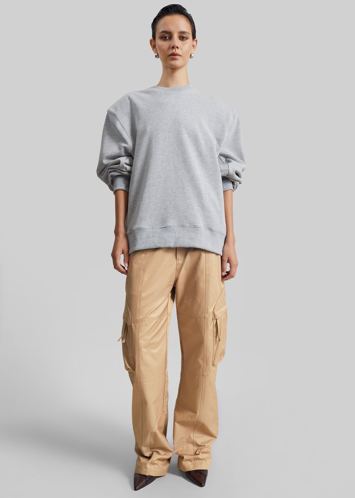 Kelly Cotton Cargo Pants - Camel - 5