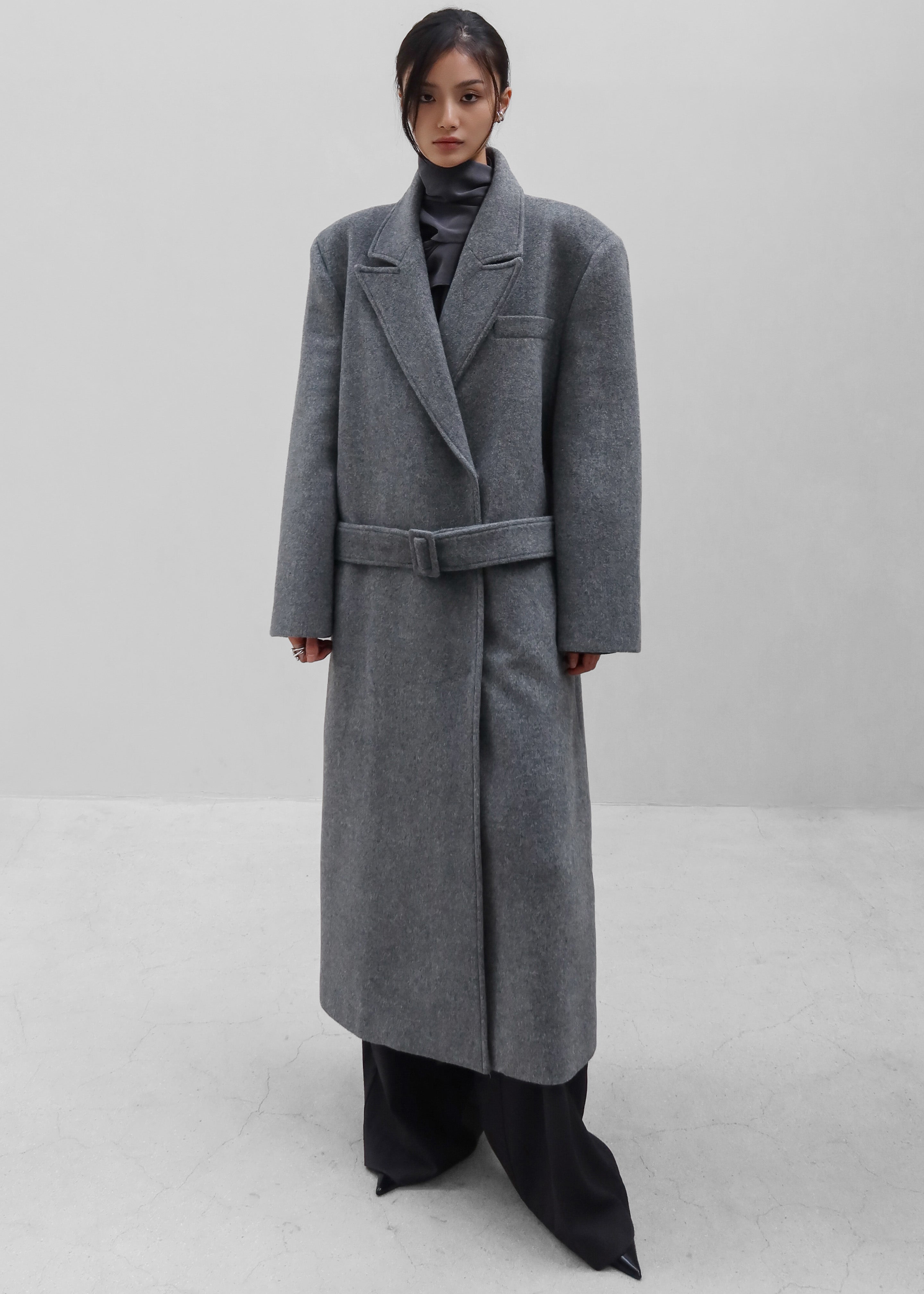 Ticino Wool Coat - Grey – The Frankie Shop Europe