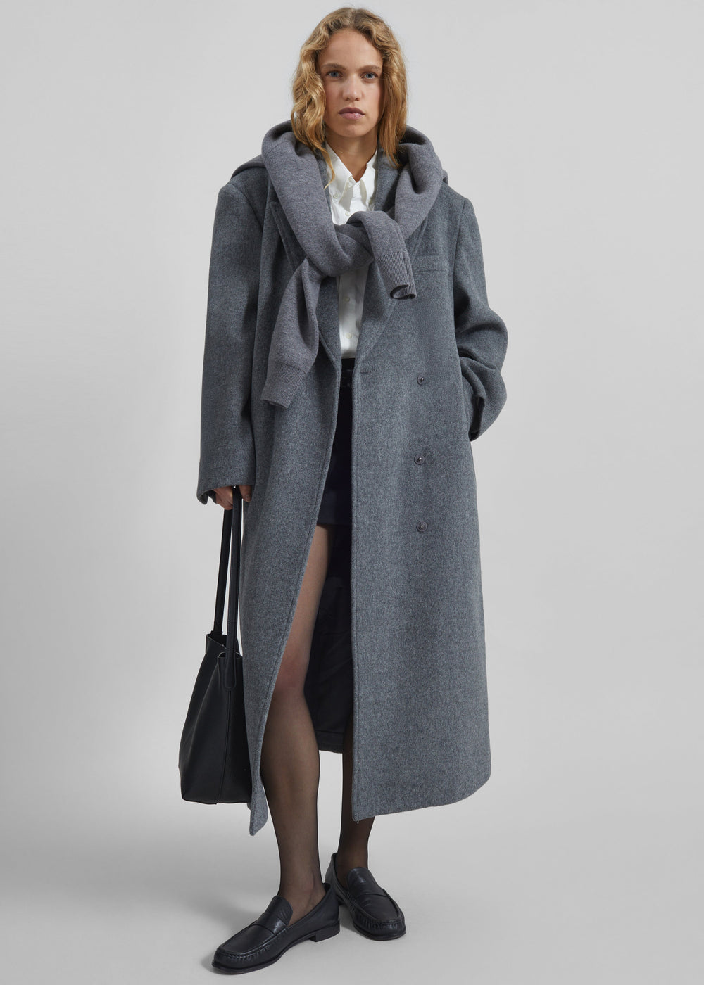 Ticino Wool Coat - Grey