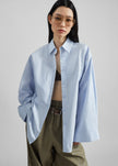 Tila Wide Sleeve Shirt - Light Blue