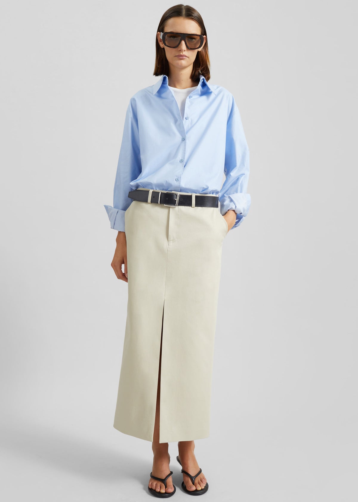 Tila Wide Sleeve Shirt - Light Blue - 6