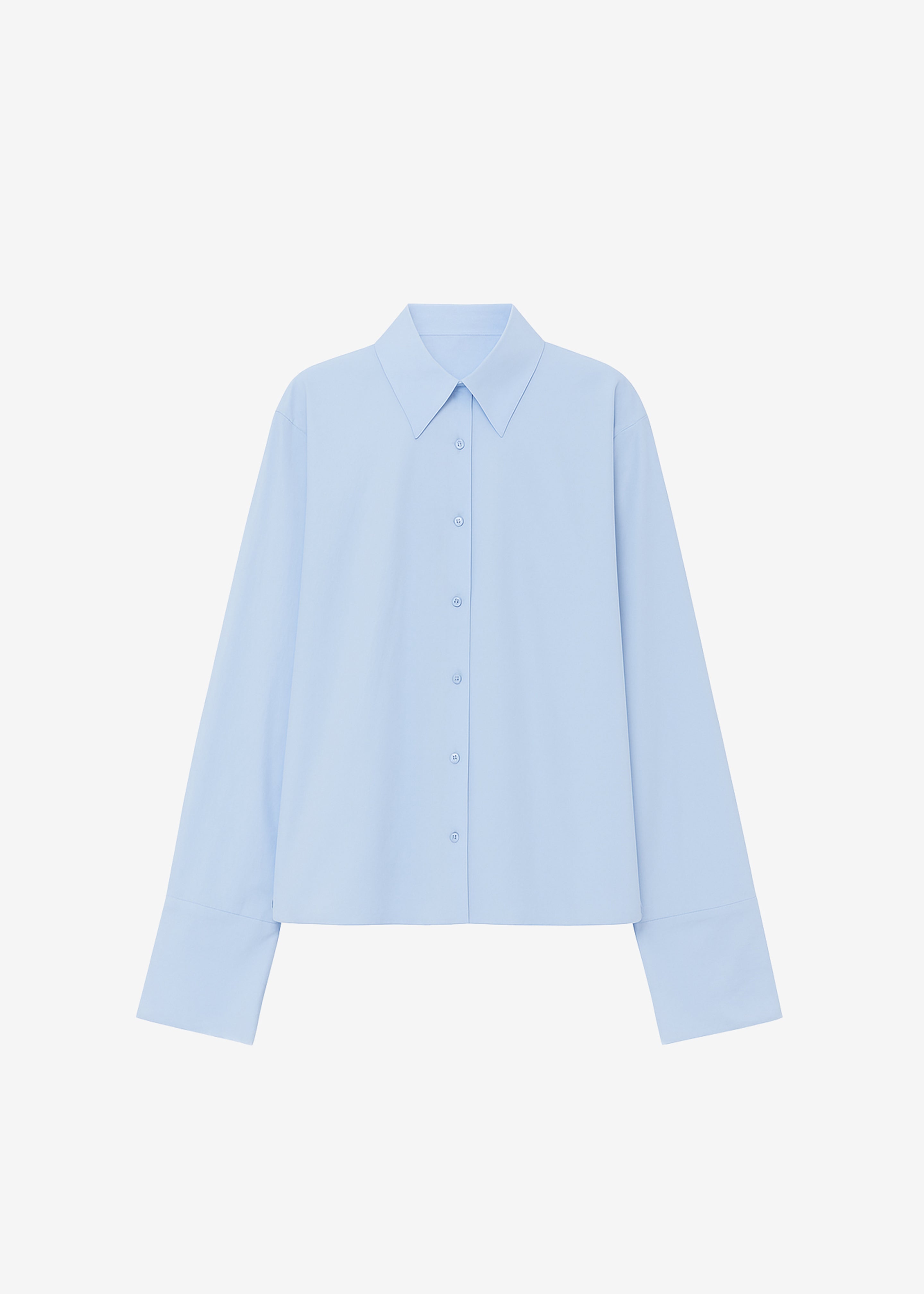 Tila Wide Sleeve Shirt - Light Blue - 10