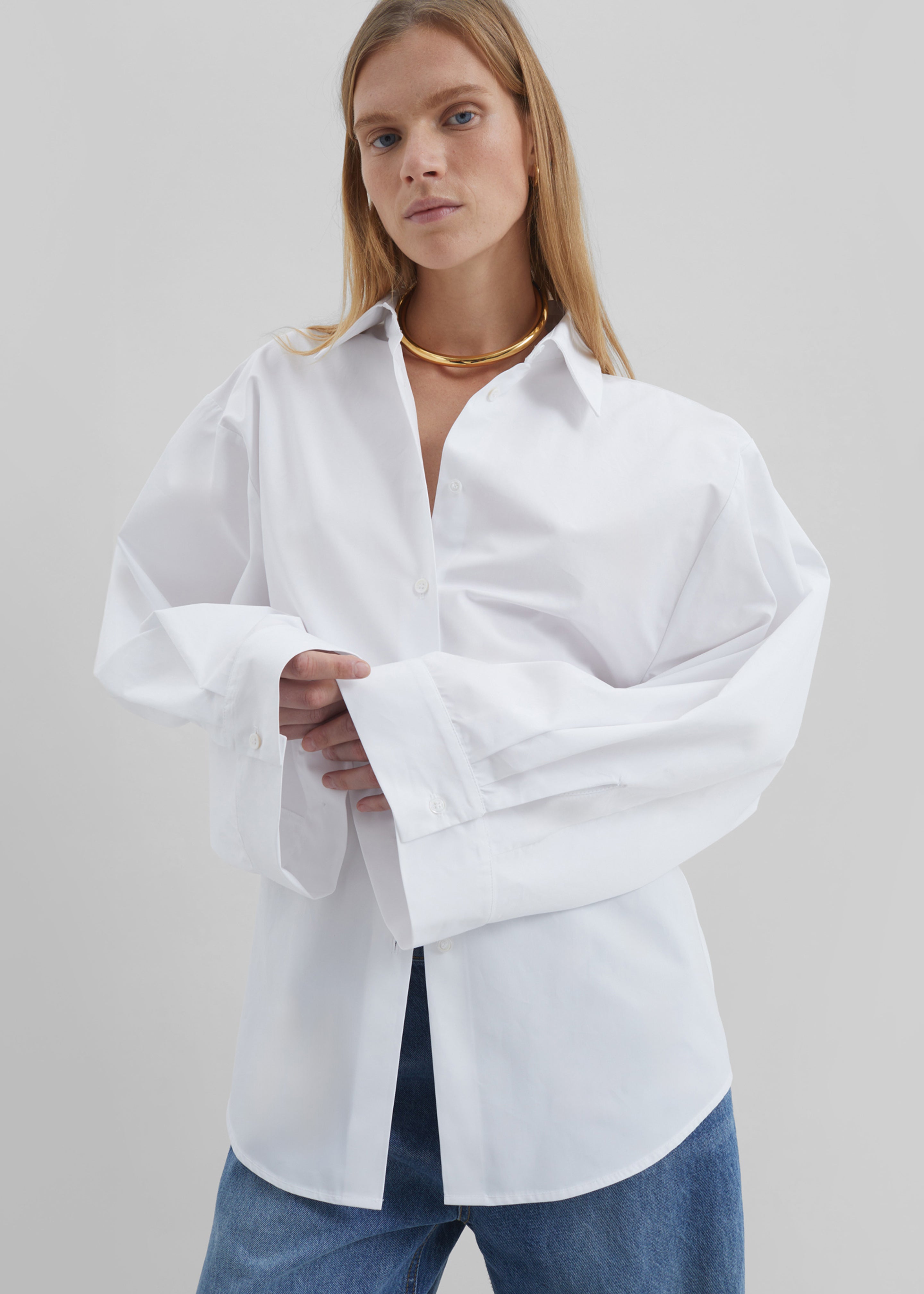 Tila Wide Sleeve Shirt - White - 5