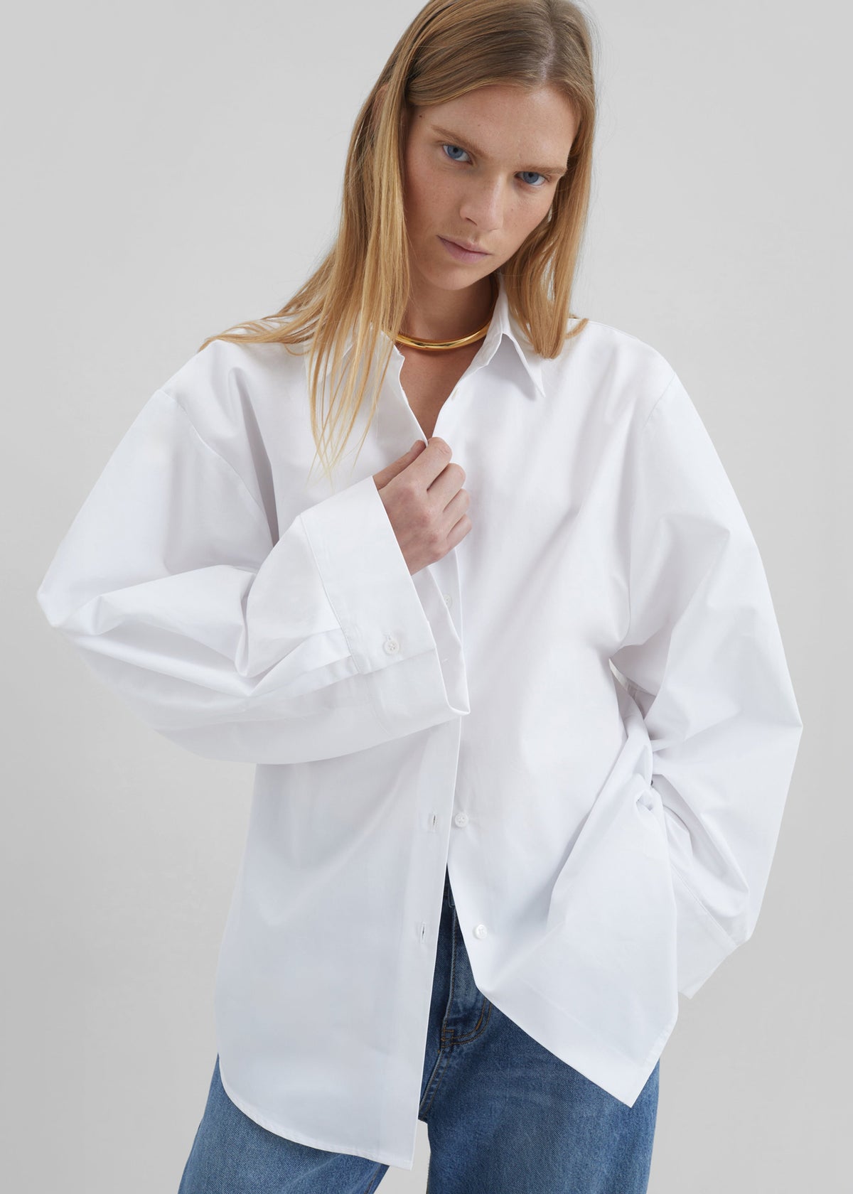 Tila Wide Sleeve Shirt - White - 3