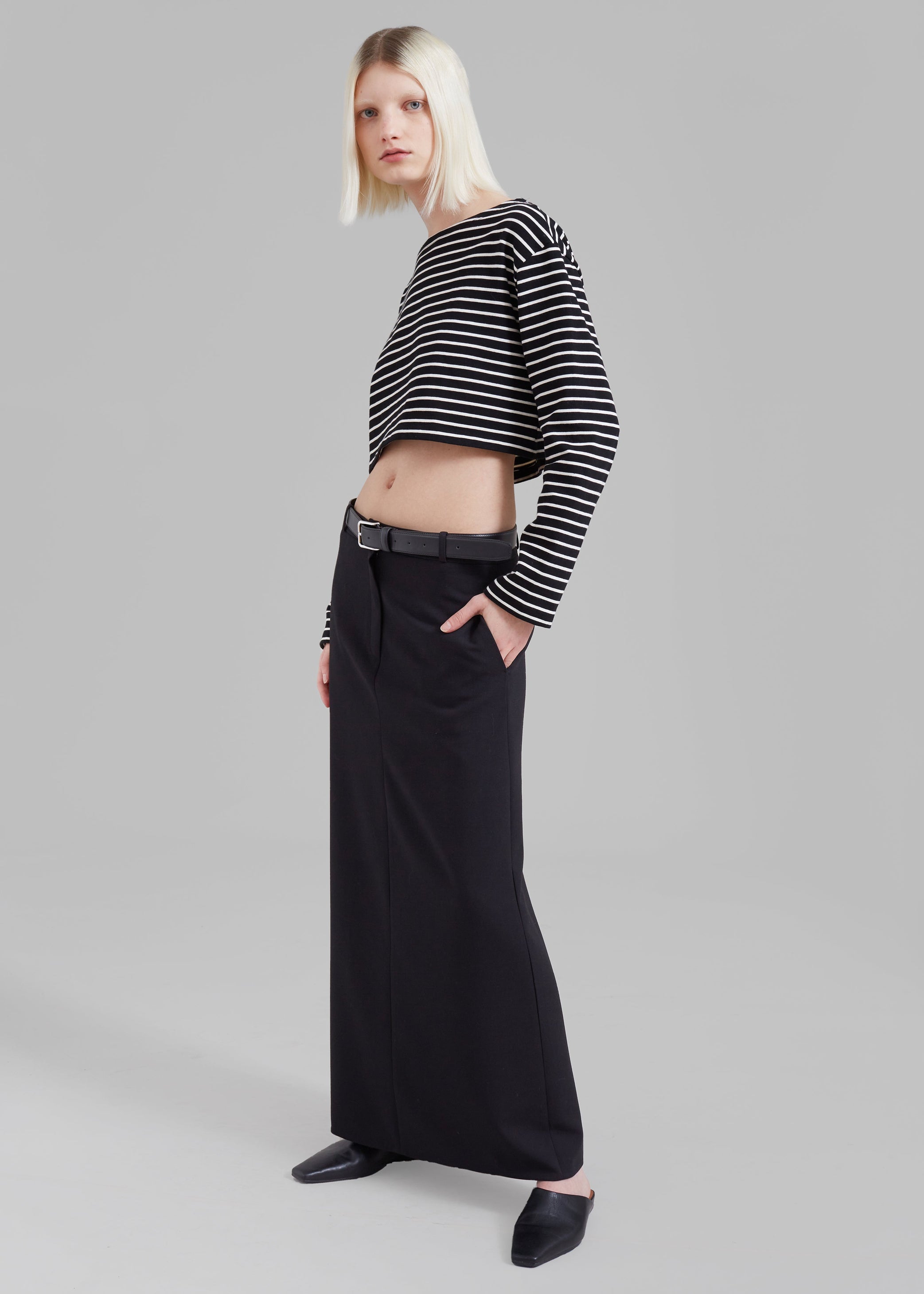 Shop the look image for Malvo Long Pencil Skirt - Black