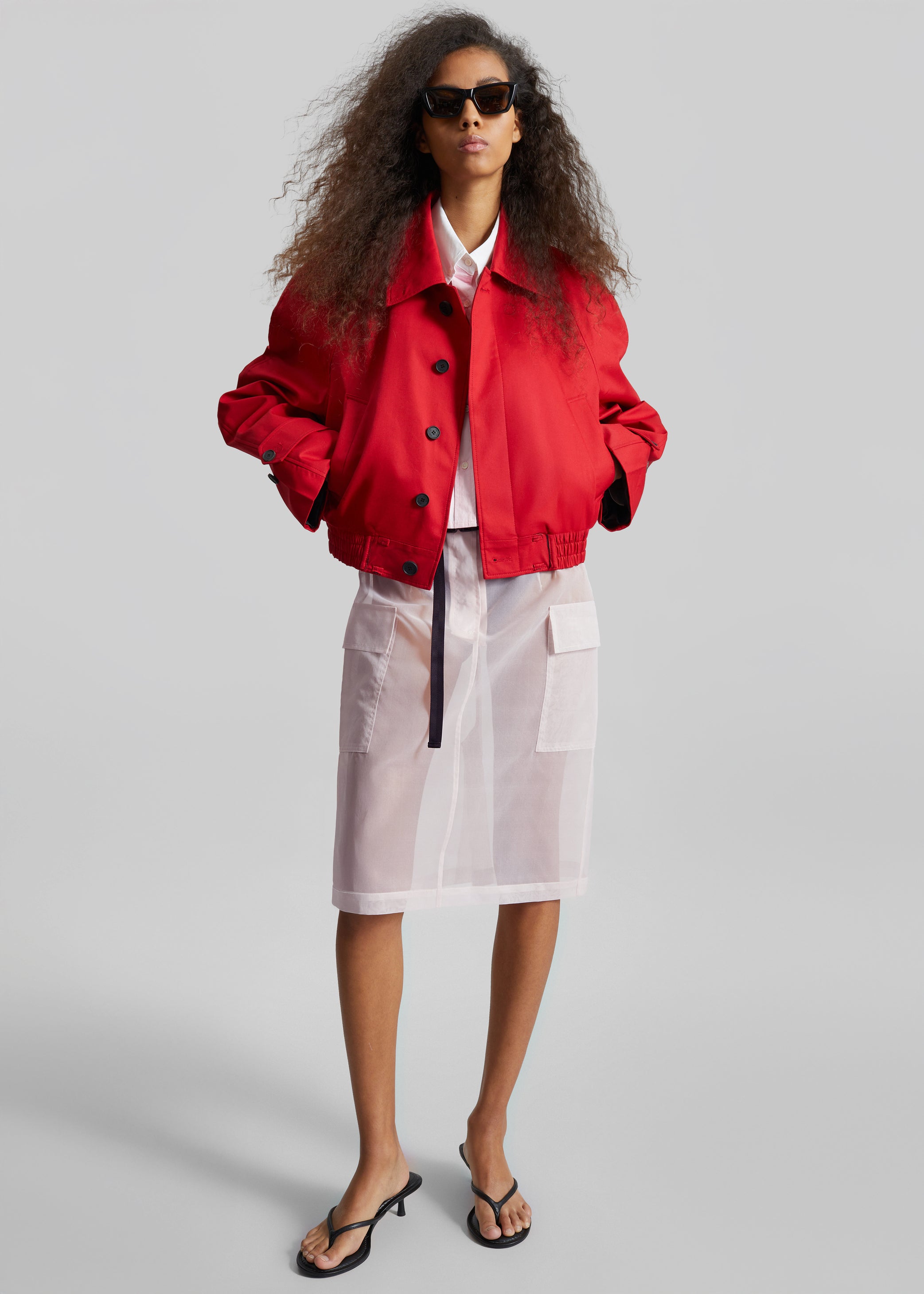 Shop the look image for Tilly Sheer Utility Skirt - Faded Pink