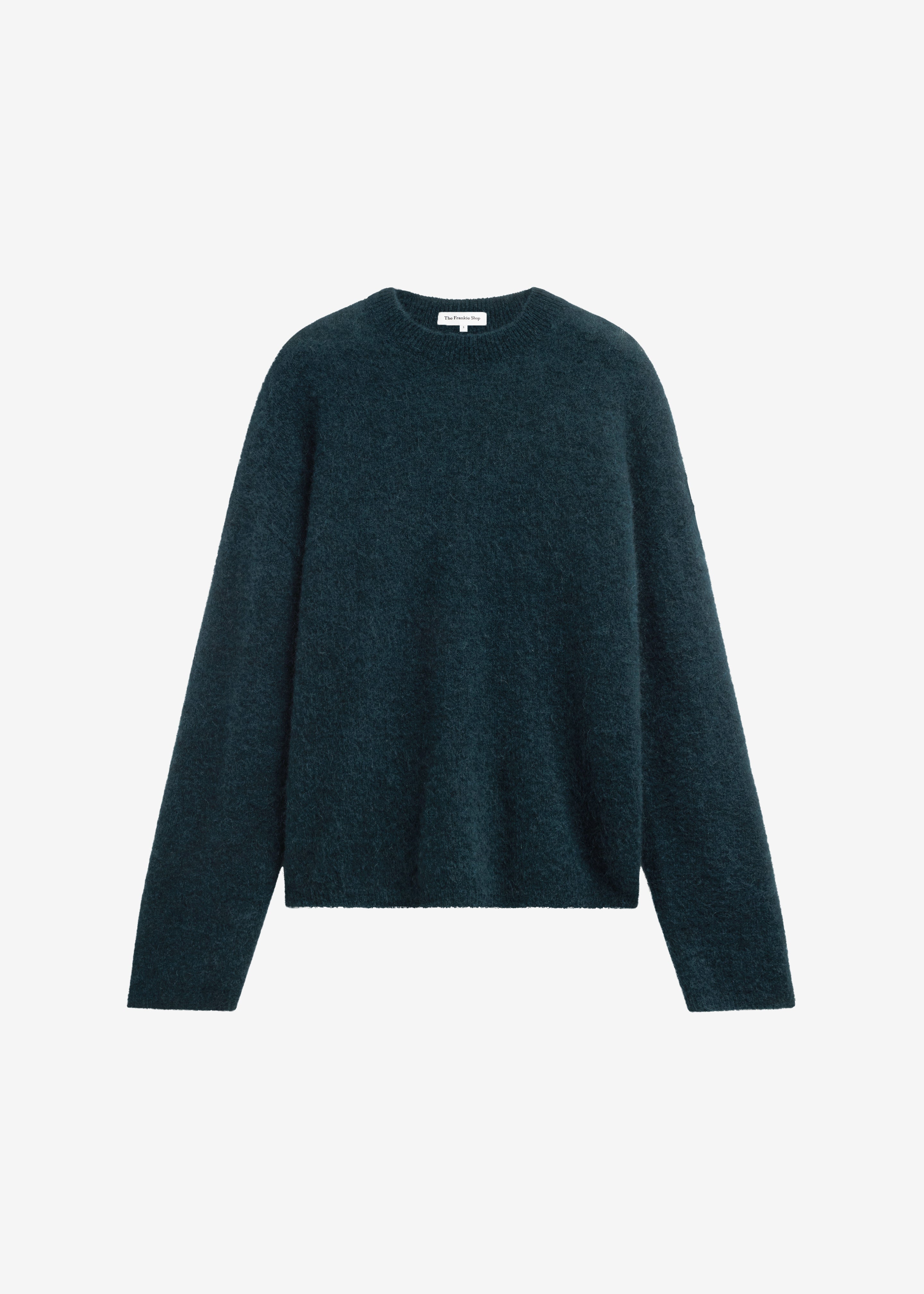 Timea Mohair Fuzzy Sweater - Bottle Green - 8