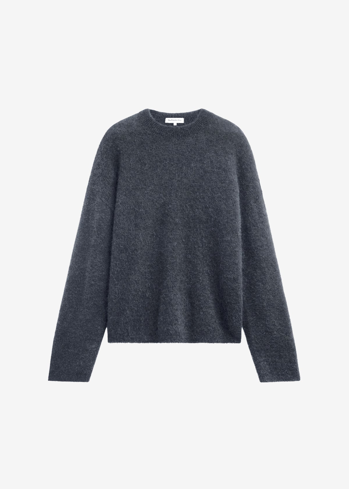 Timea Mohair Fuzzy Sweater - Dark Grey