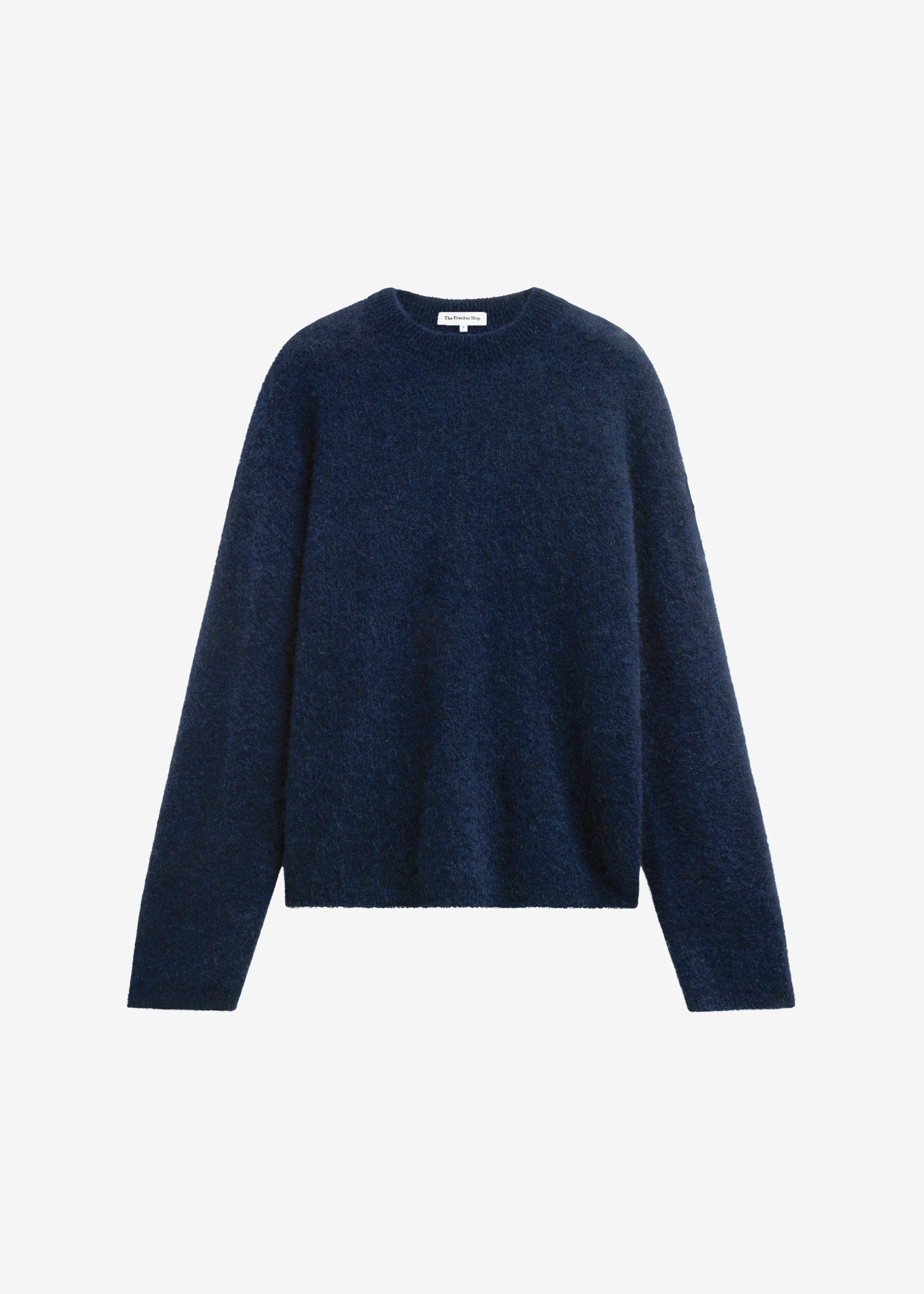 Timea Mohair Fuzzy Sweater - Navy - 7
