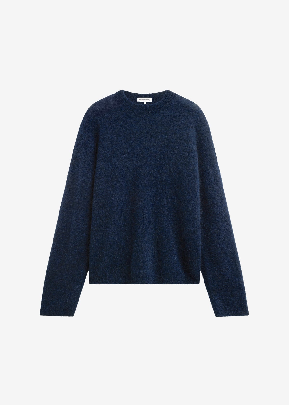 Timea Mohair Fuzzy Sweater - Navy
