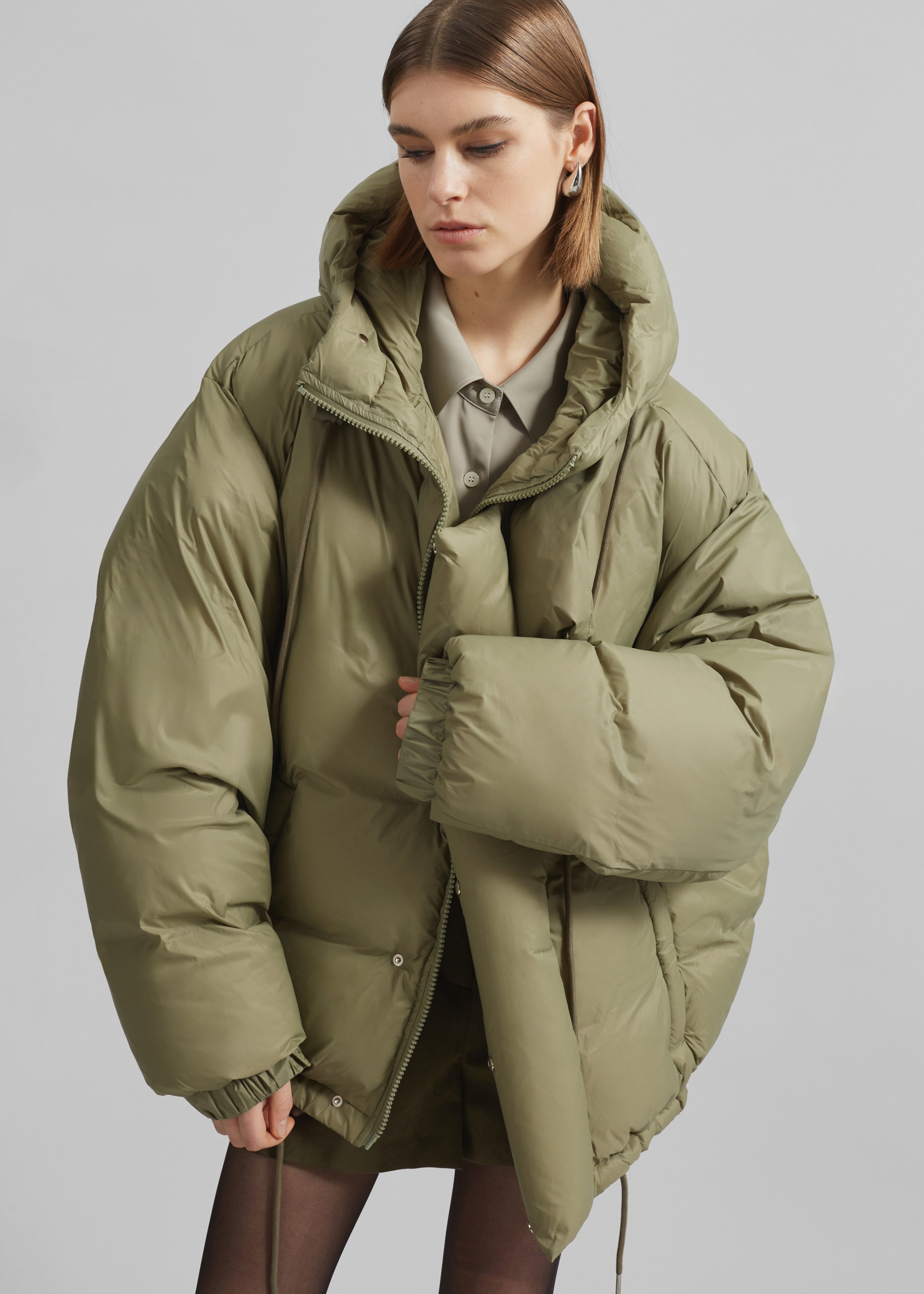 Timra Puffer Jacket - Khaki - 2