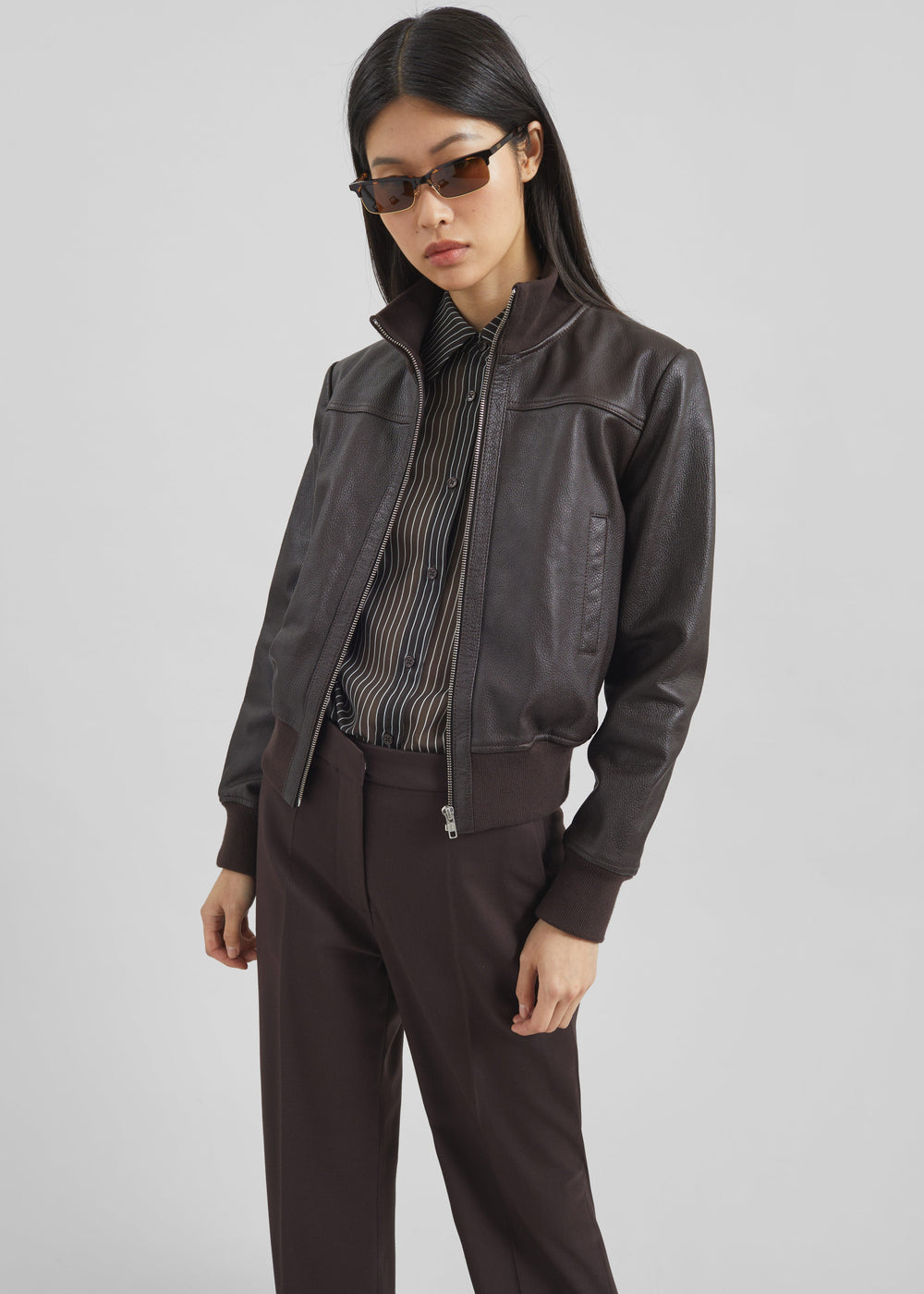 Tobias Leather Jacket - Vintage Brown - 1