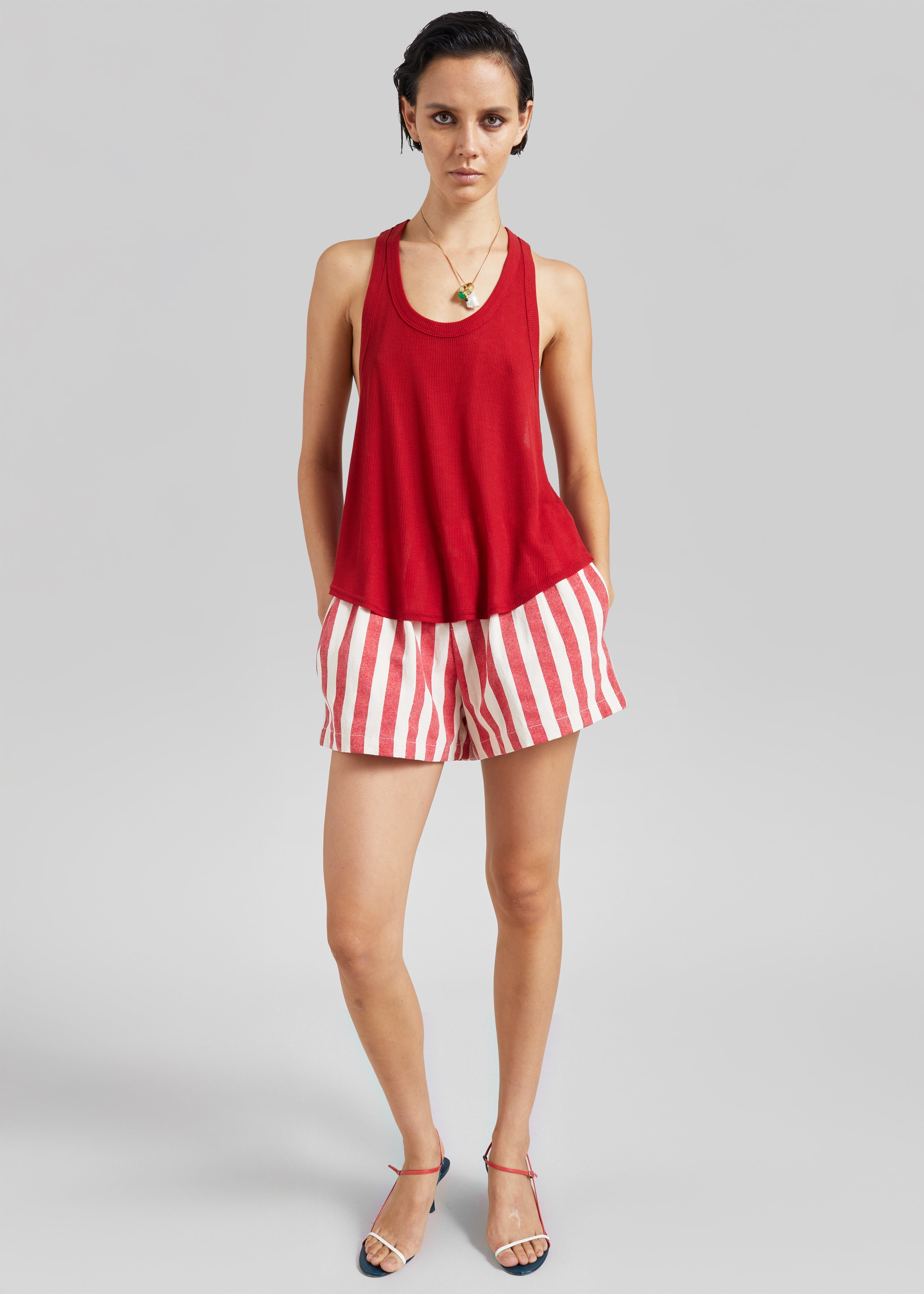 Tolfa Soft Tank Top - Red - 3