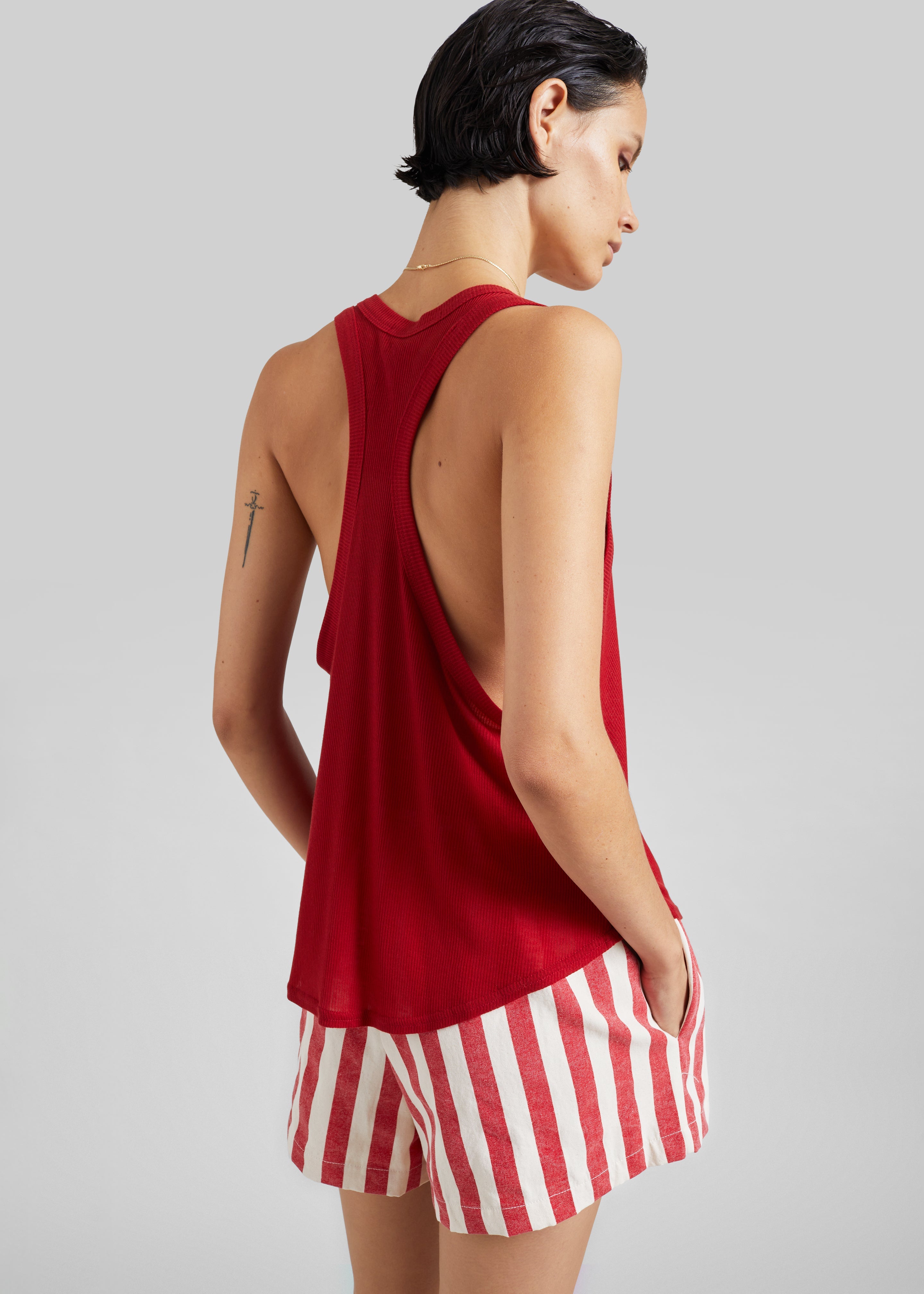 Tolfa Soft Tank Top - Red - 5