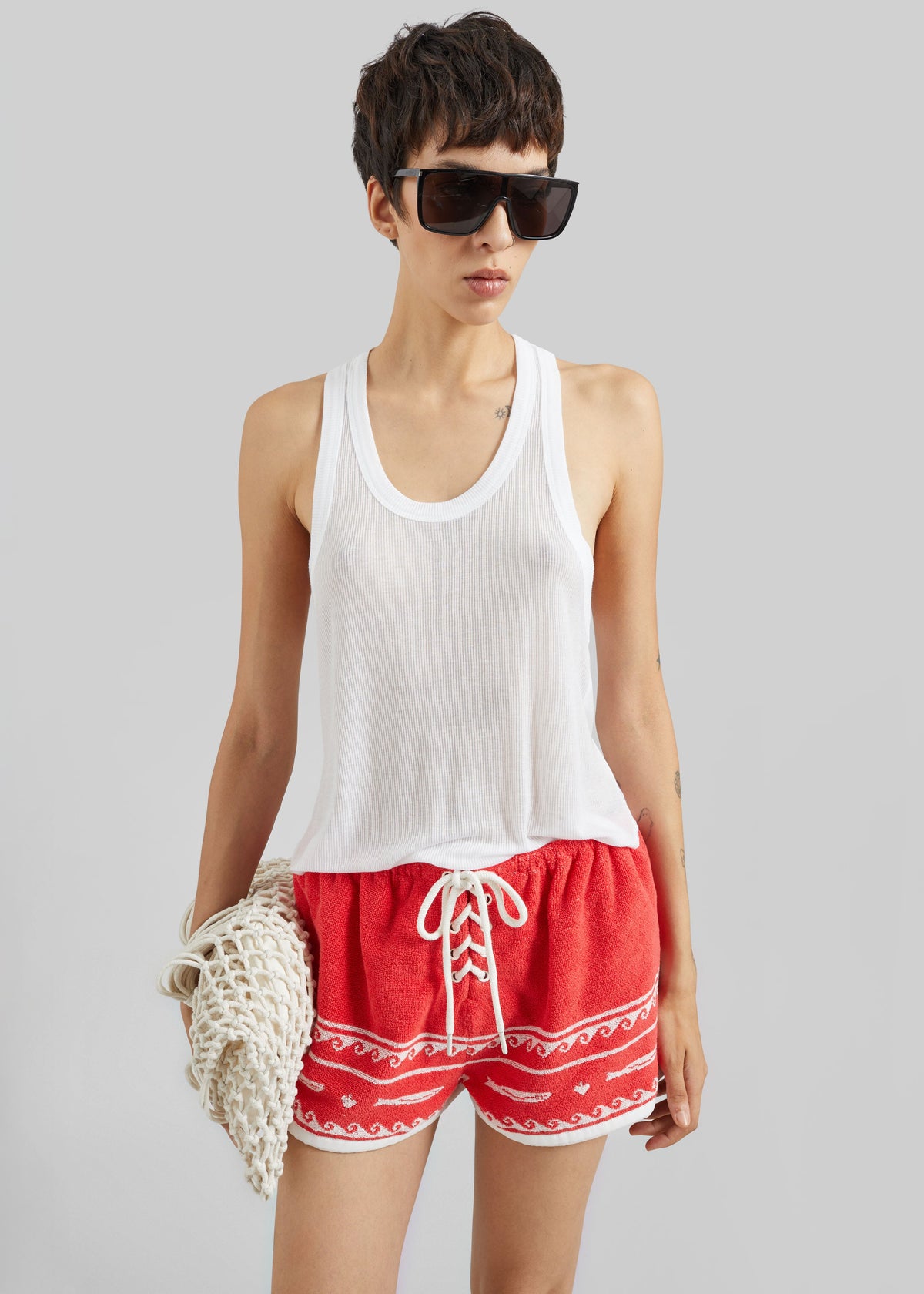 Tolfa Soft Tank Top - White - 3