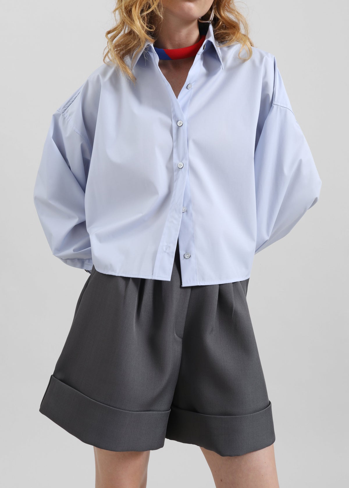 Tolmer Cuffed Shorts - Storm Grey - 6