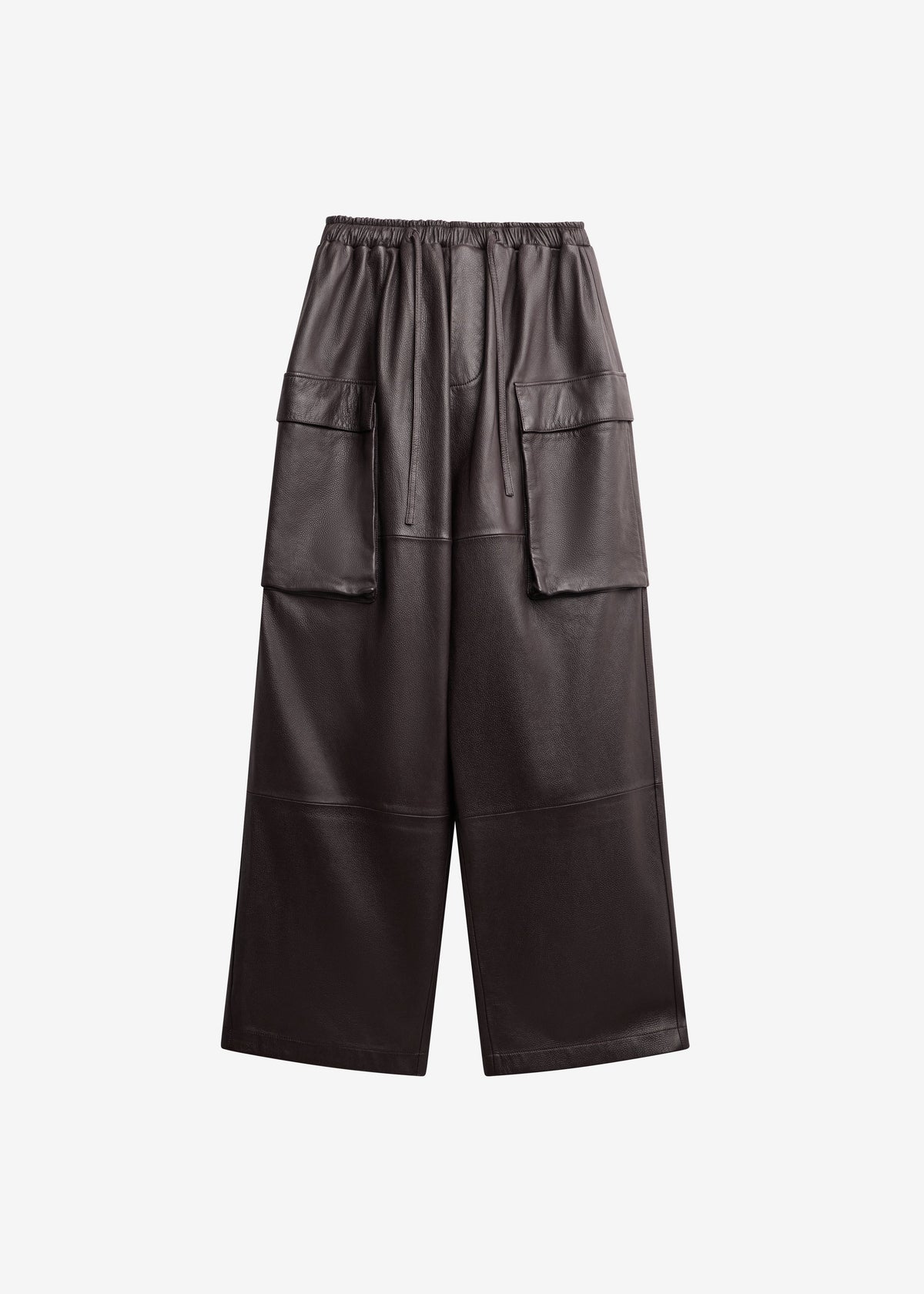 Tom Leather Cargo Pants - Vintage Brown - 7