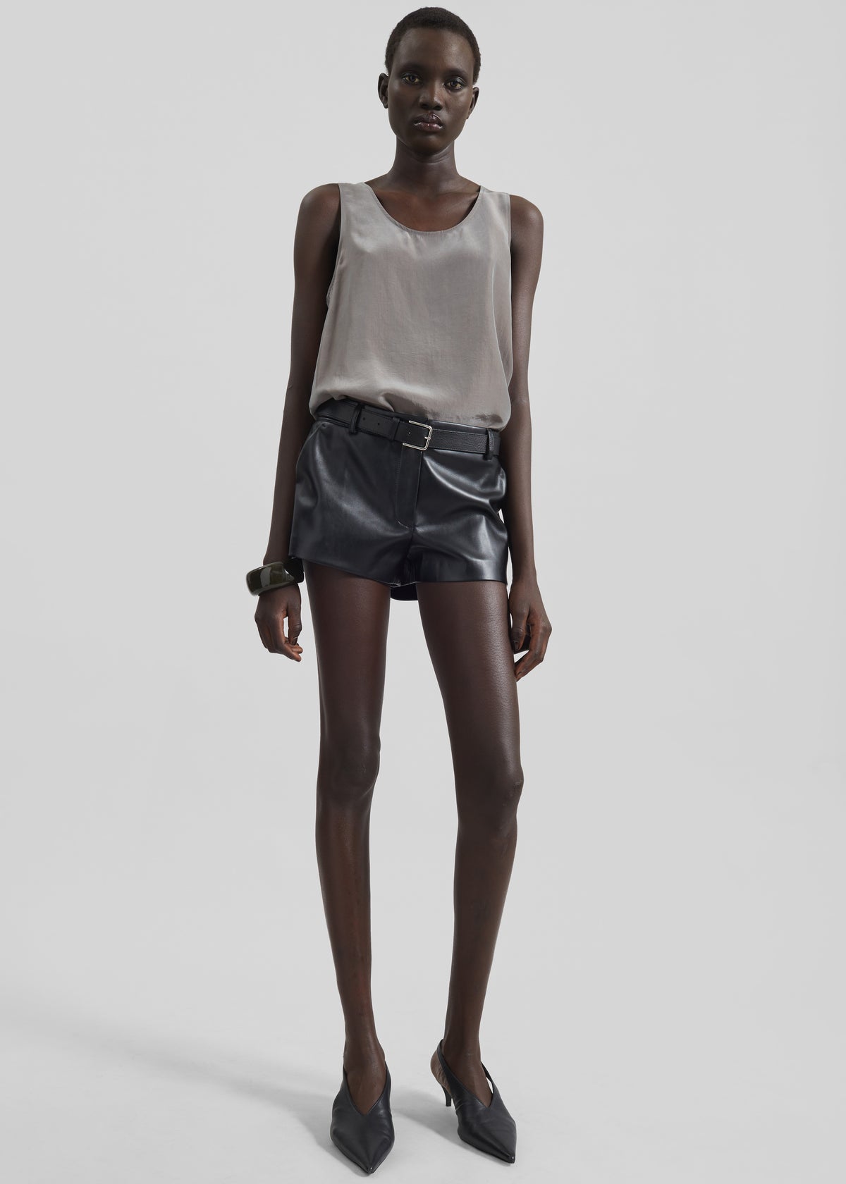 Toni Leather Belt - Black - 10