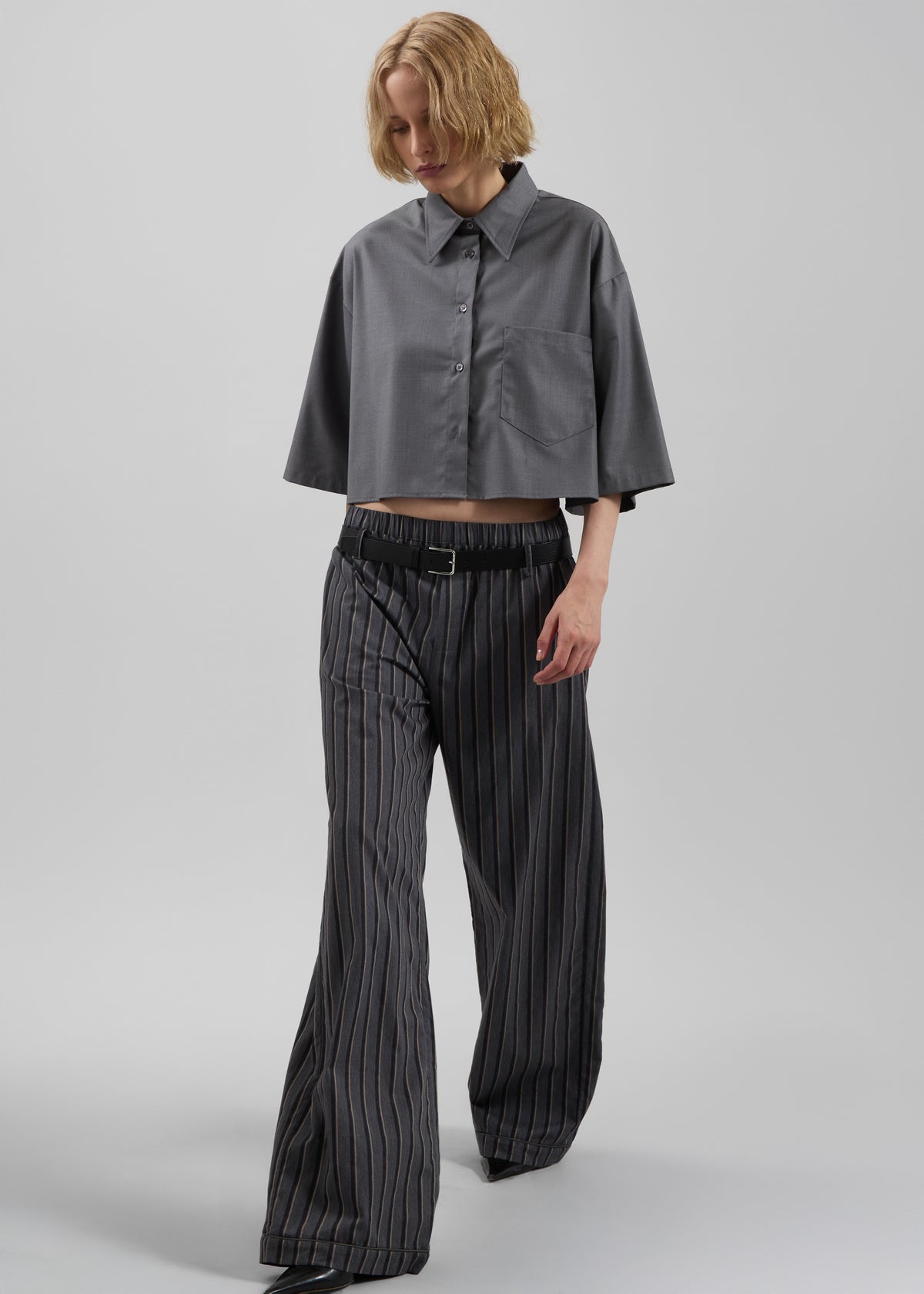 Toni Leather Belt - Black - 14